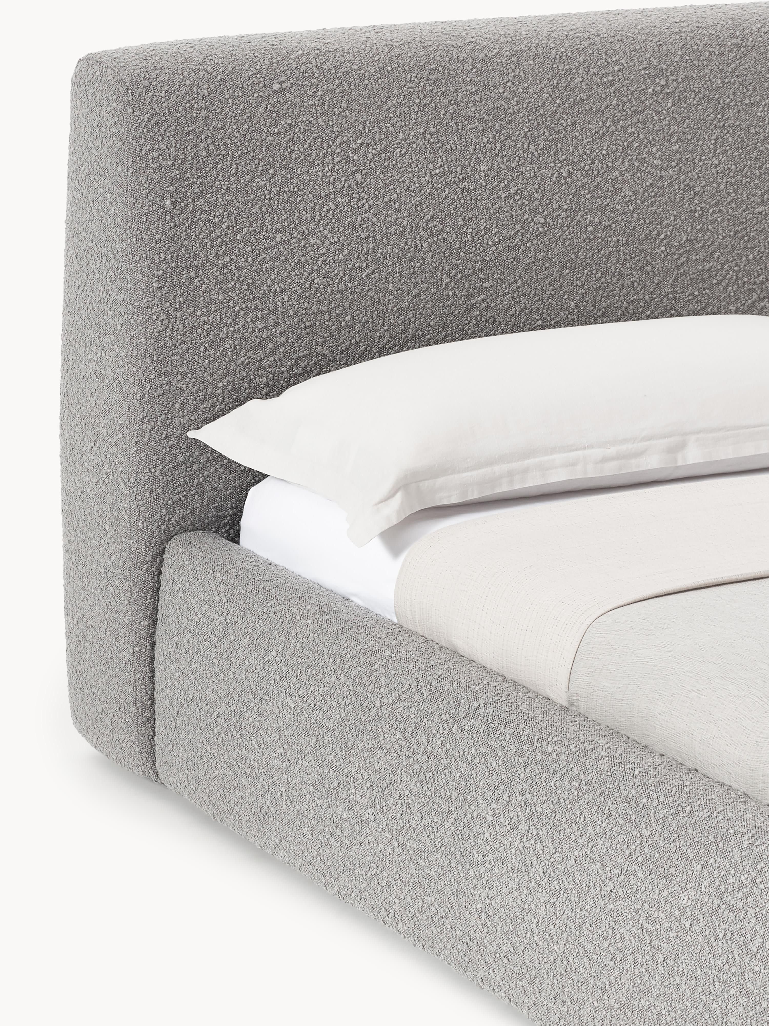 Cloud Upholstered Bouclé Bed