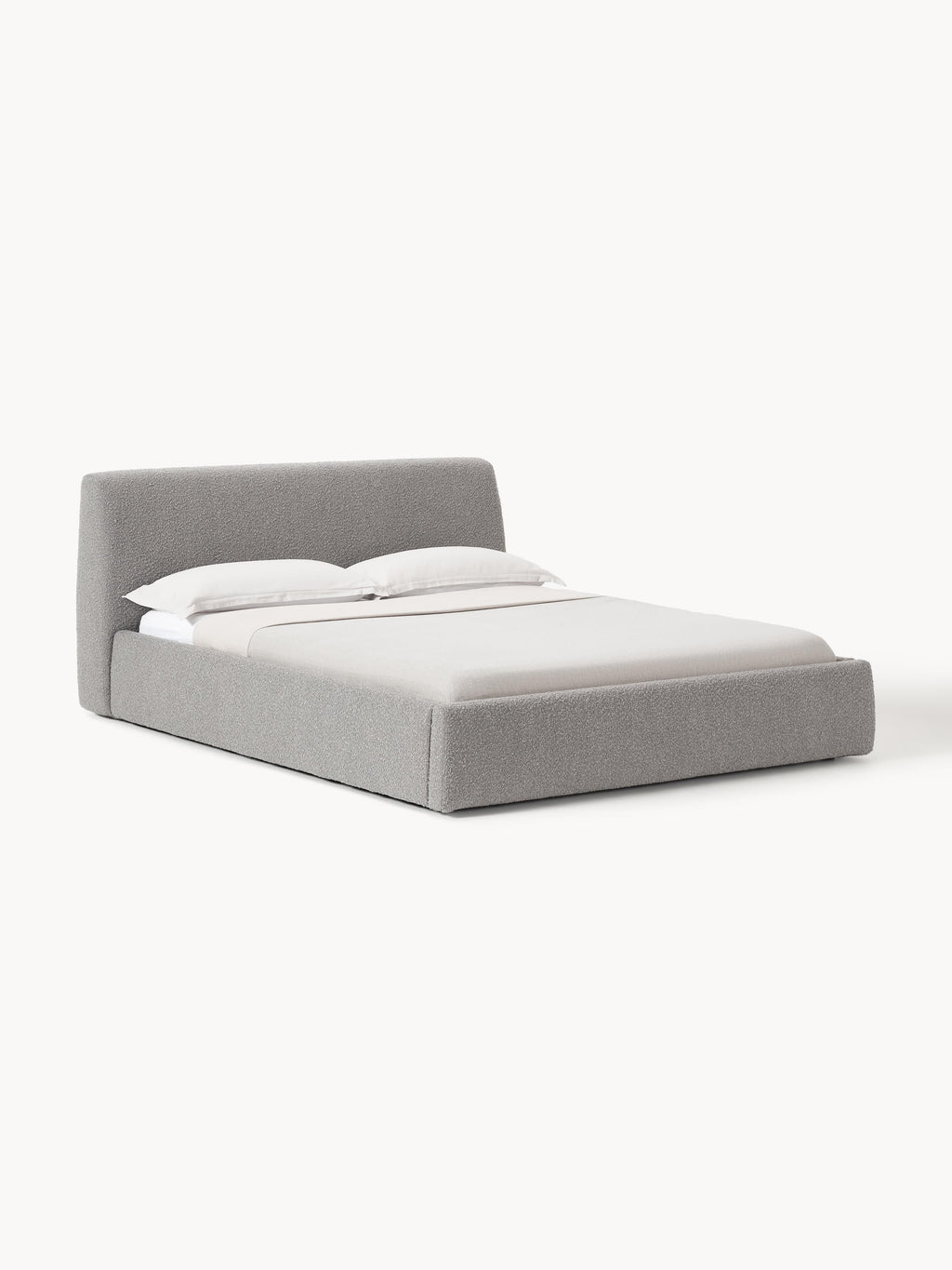 Cloud Upholstered Bouclé Bed