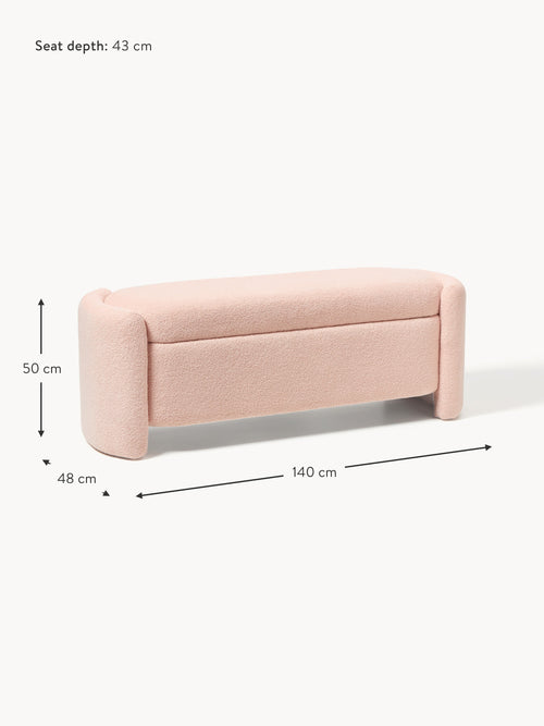 Benji Teddy Upholstered Bench with Storage Space