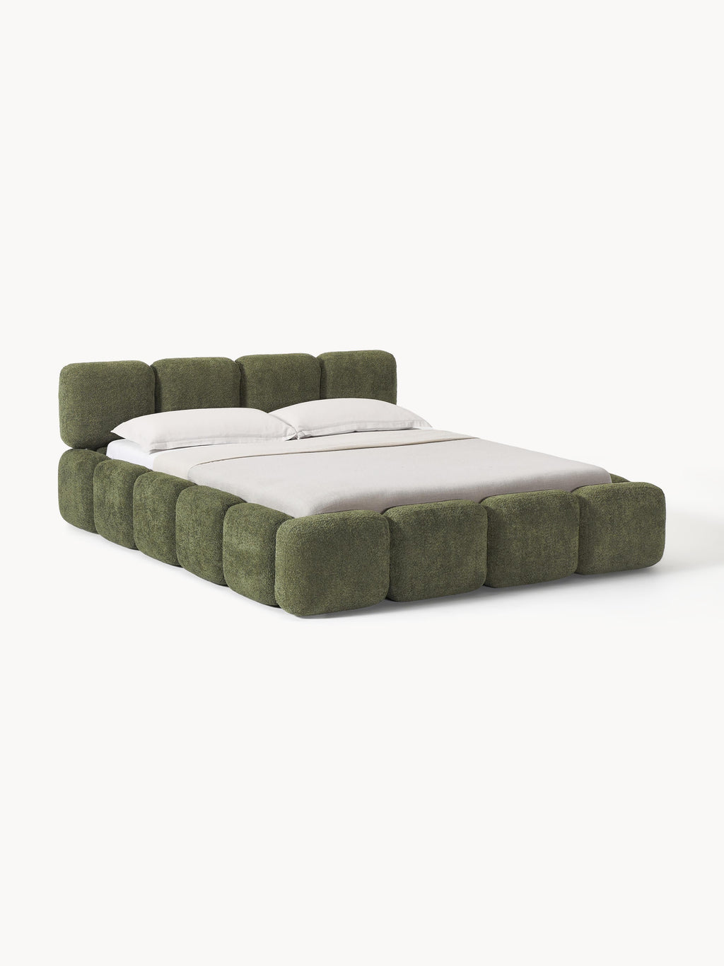 Tayla Upholstered Teddy Bouclé Bed
