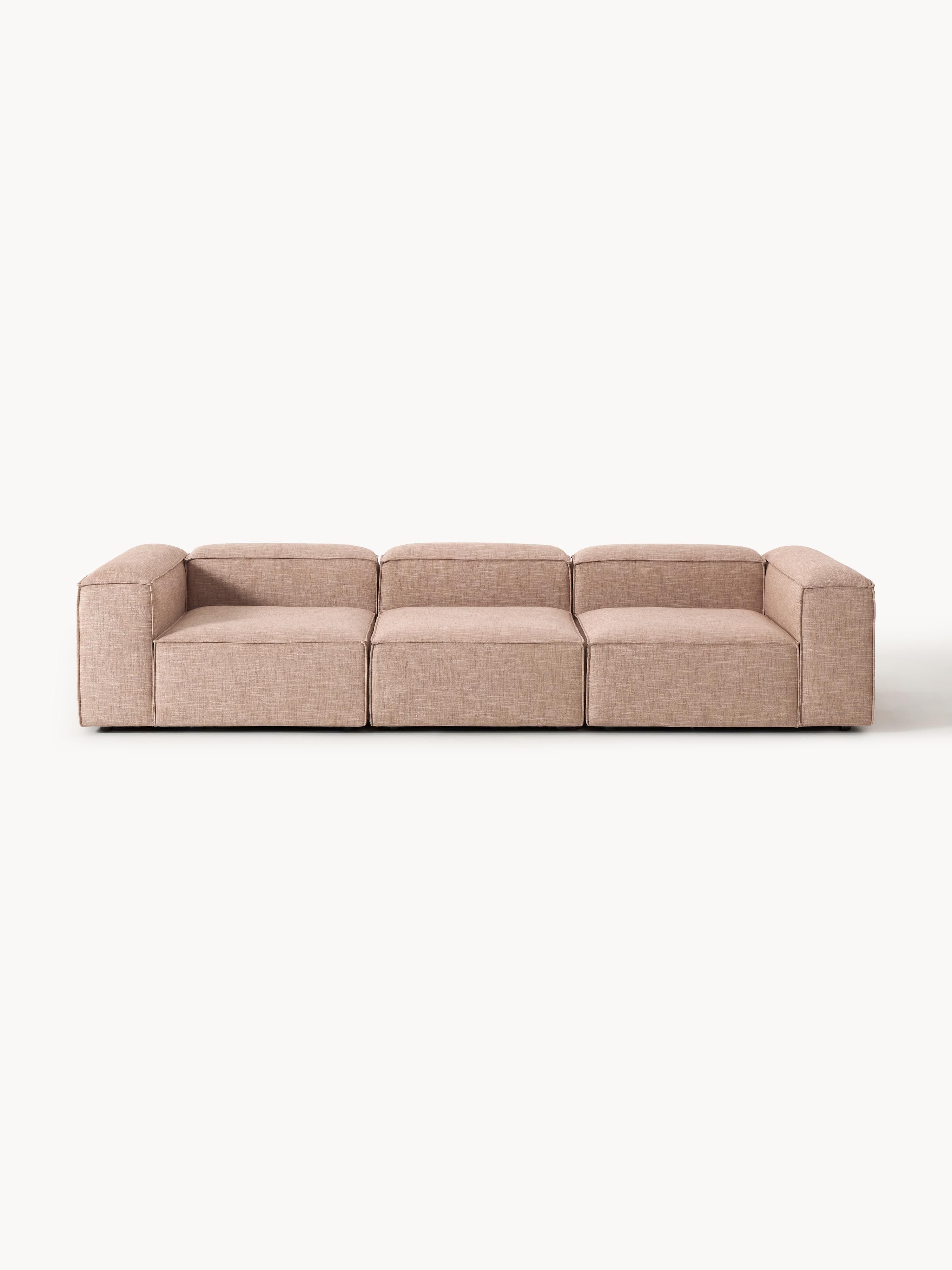Lennon Linen Blend Modular Sofa (4-seater)