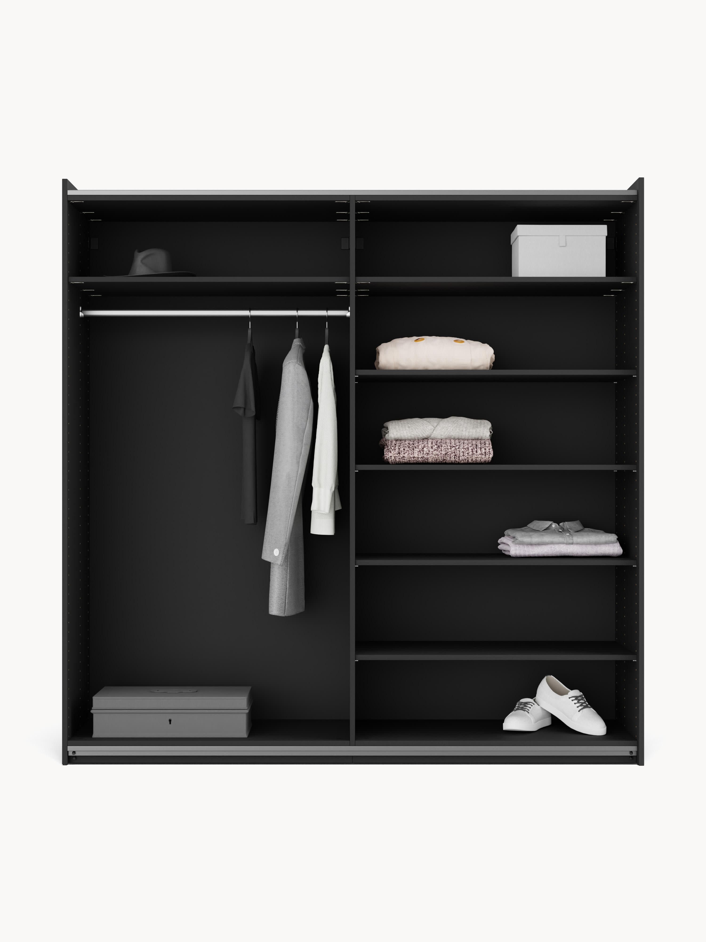 Leon Modular Sliding Door Wardrobe, 200 cm Wide, in various sizes