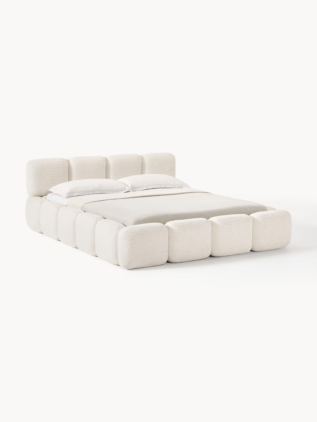 Tayla Upholstered Teddy Bouclé Bed