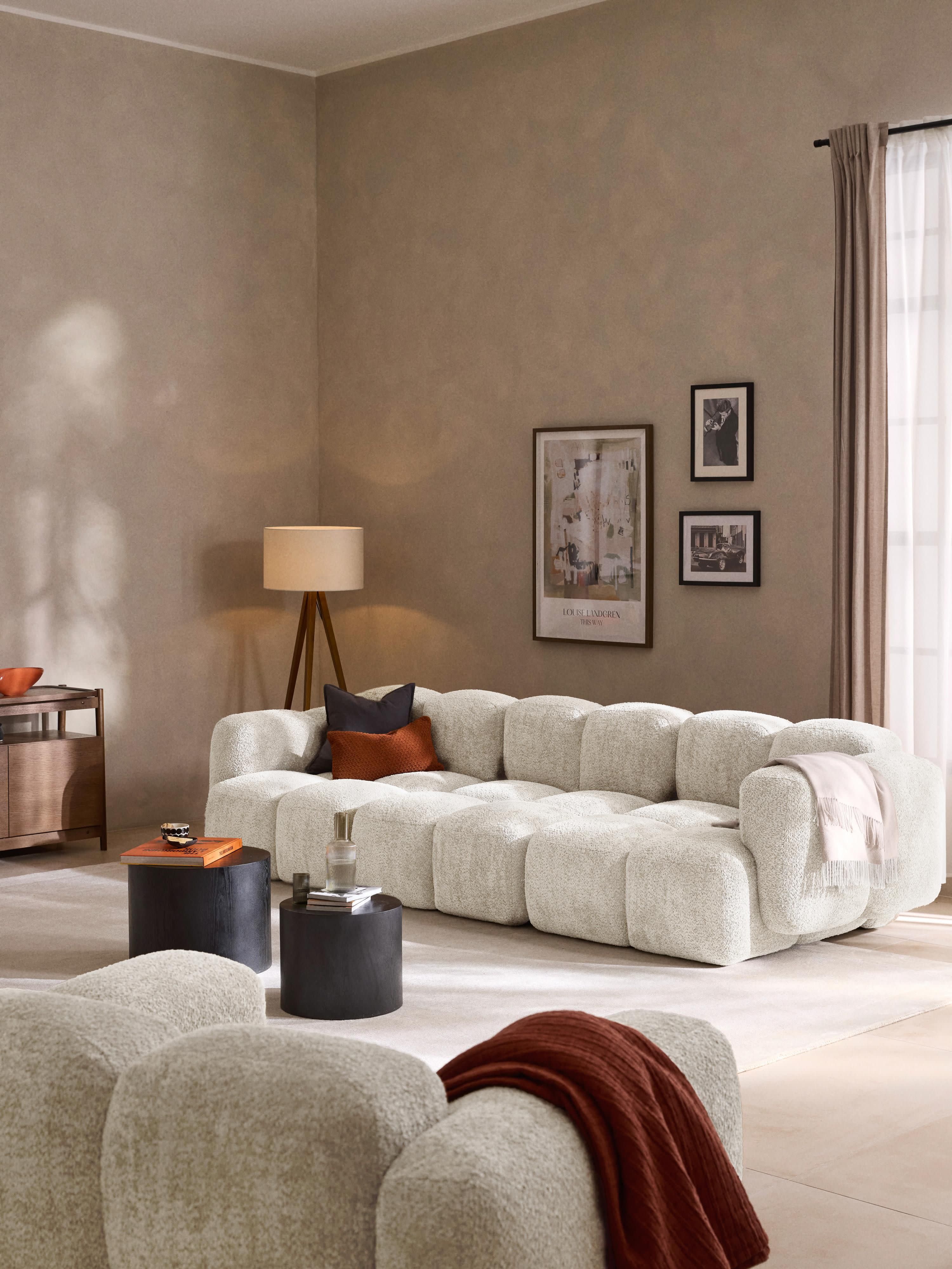 Tayla Modular Teddy-Bouclé Sofa (4-seater)