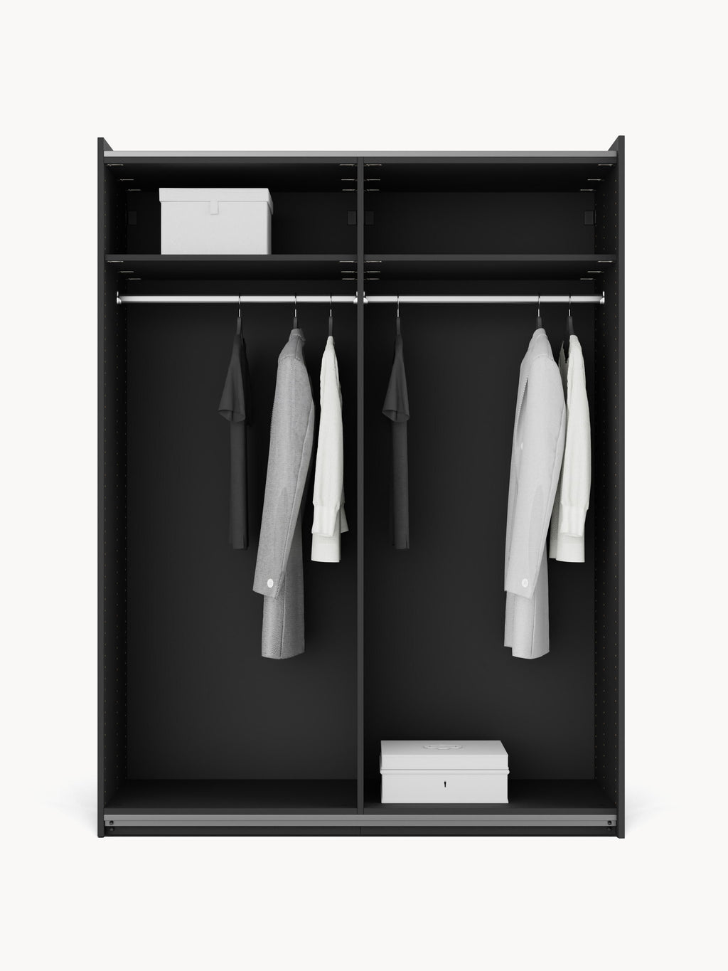 Simone Modular Sliding Door Wardrobe, 150 cm Wide, in various sizes