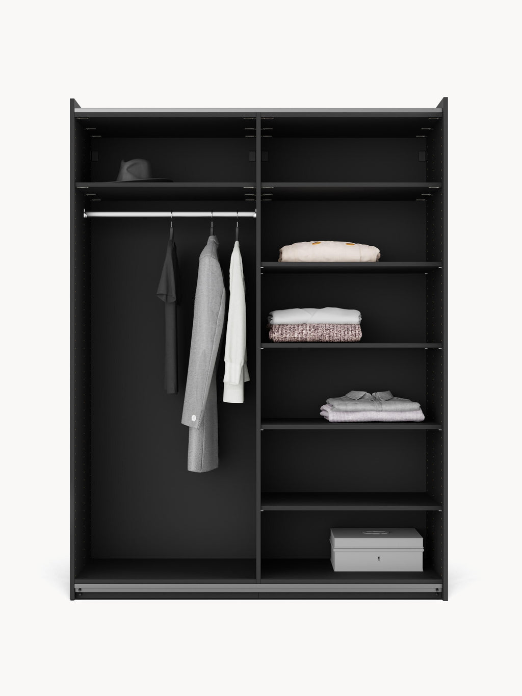 Simone Modular Sliding Door Wardrobe, 150 cm Wide, in various sizes
