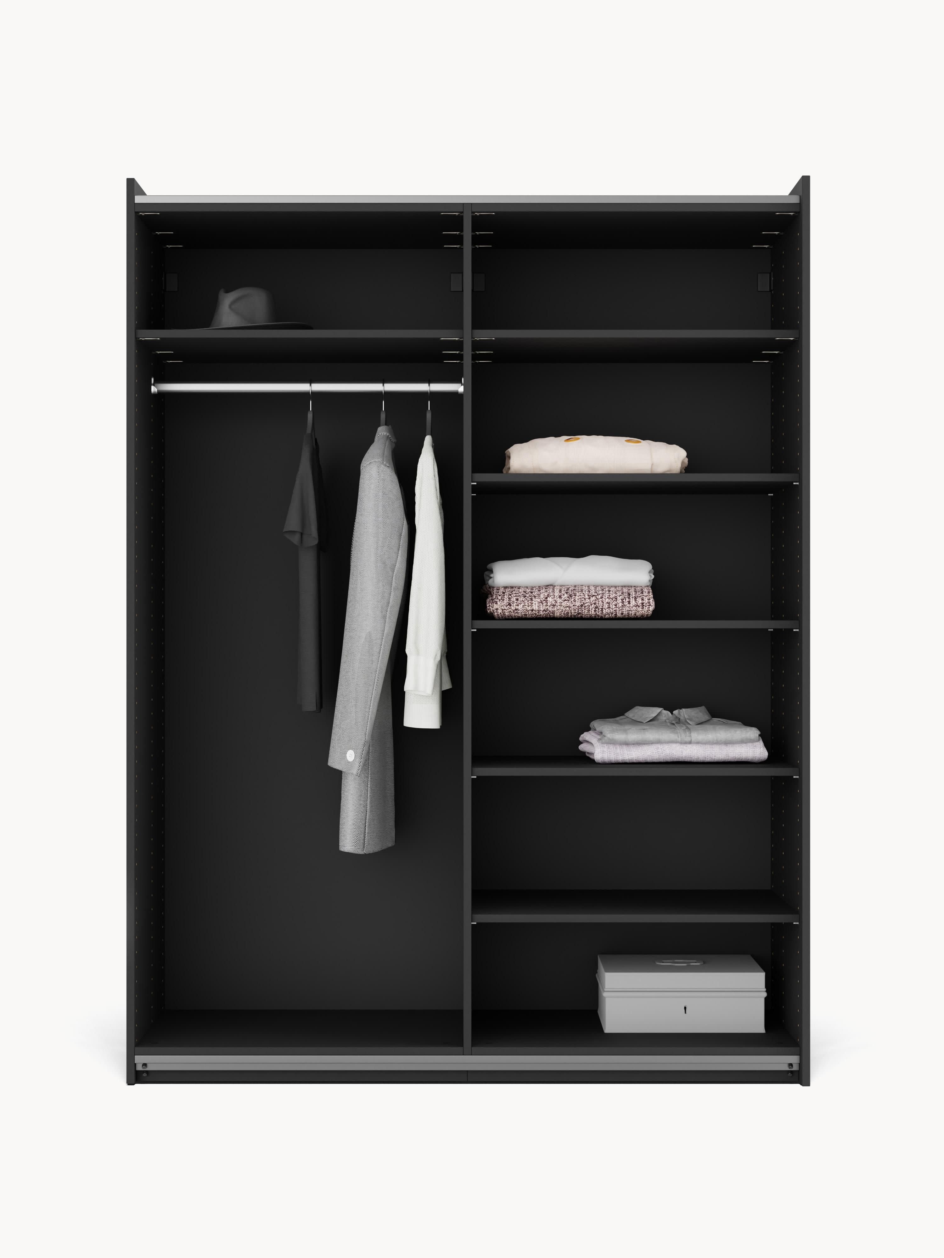 Simone Modular Sliding Door Wardrobe, 150 cm Wide, in various sizes