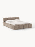 Gallery image 1 - Upholstered Teddy Bouclé Bed Tayla