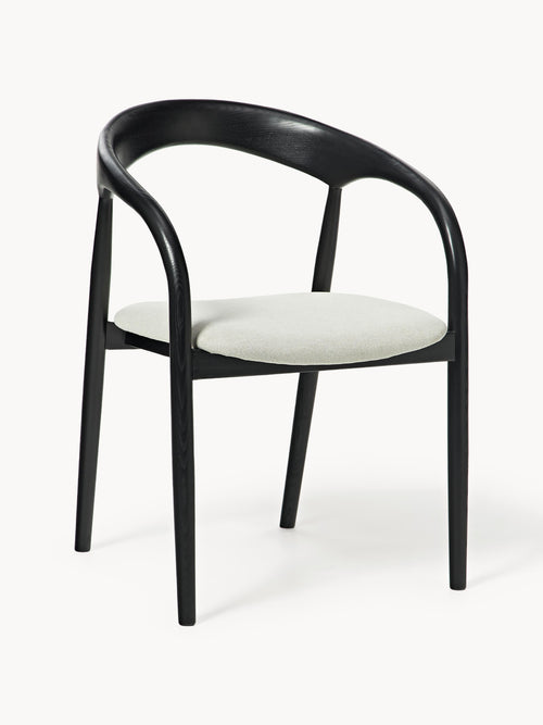 Gallery image 1 - Ash Wood Dining Chair Camille with Seat Cushion
