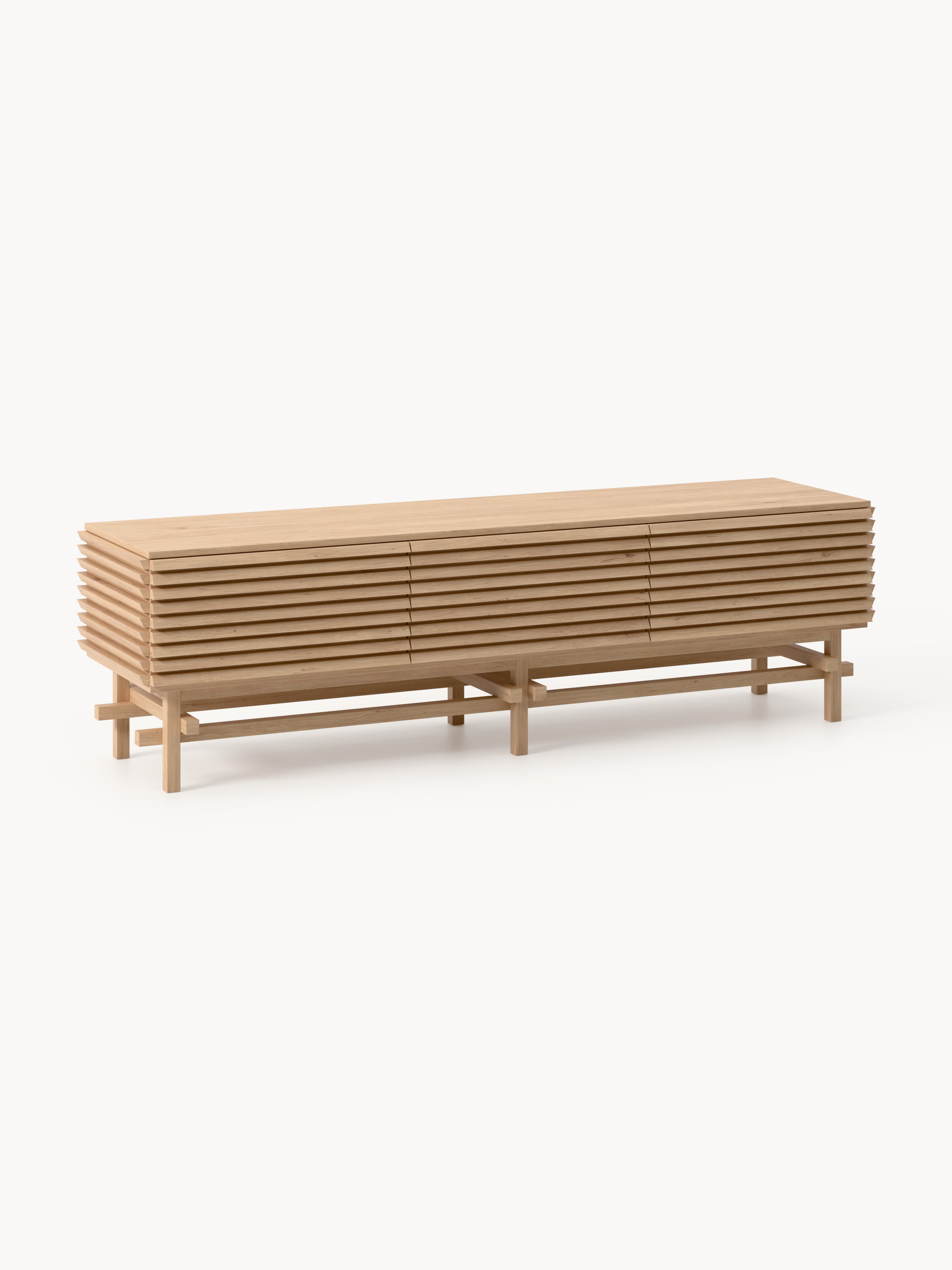 Gallery image 1 - Small Oak Wood Lowboard Pierce