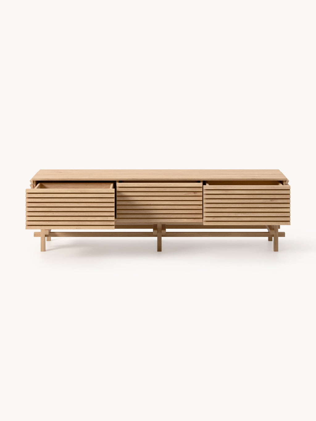 Pierce Small Oak Wood Lowboard