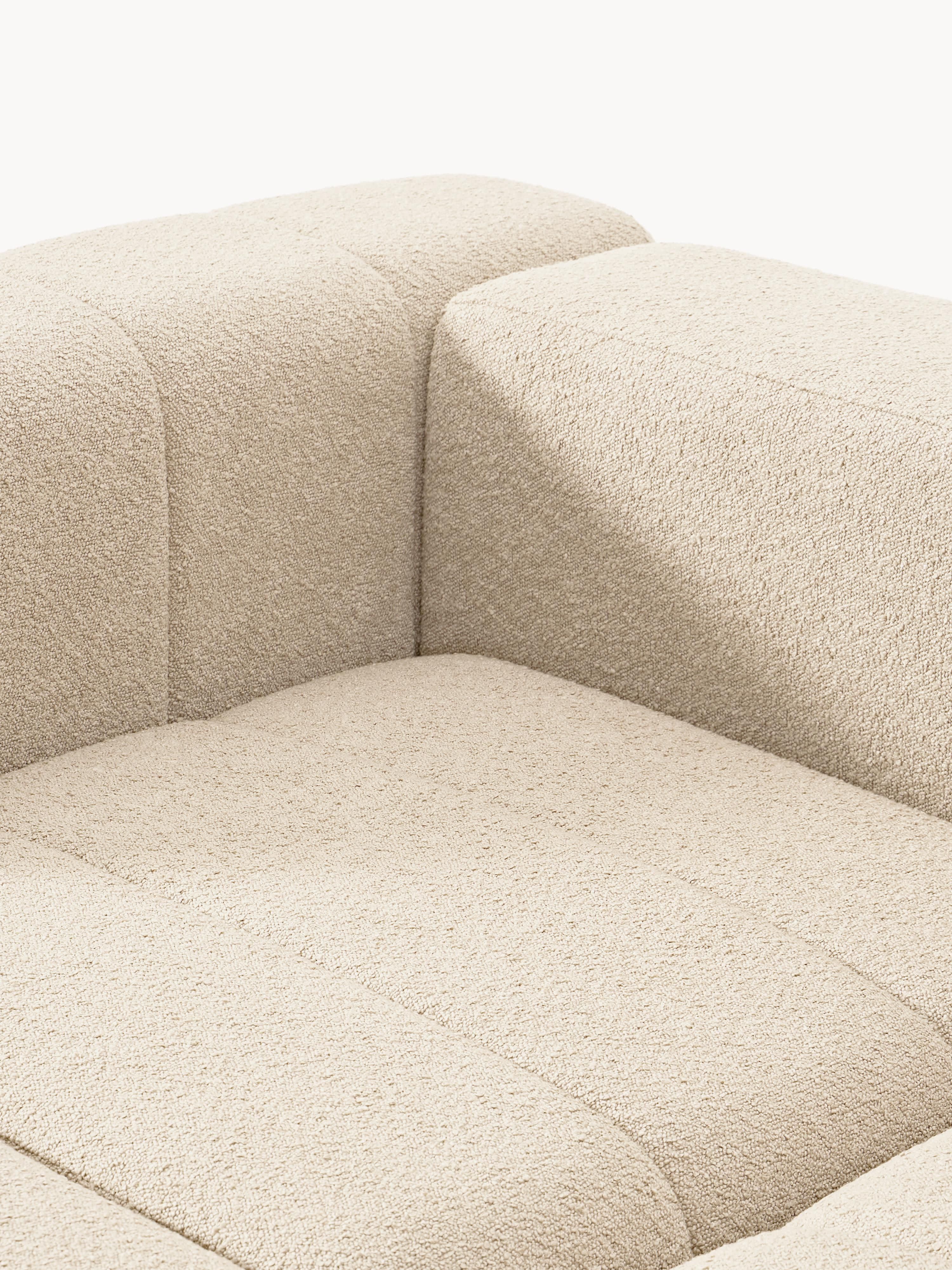 Lena Bouclé Modular Sofa (2-seater) with Ottoman (left/right)