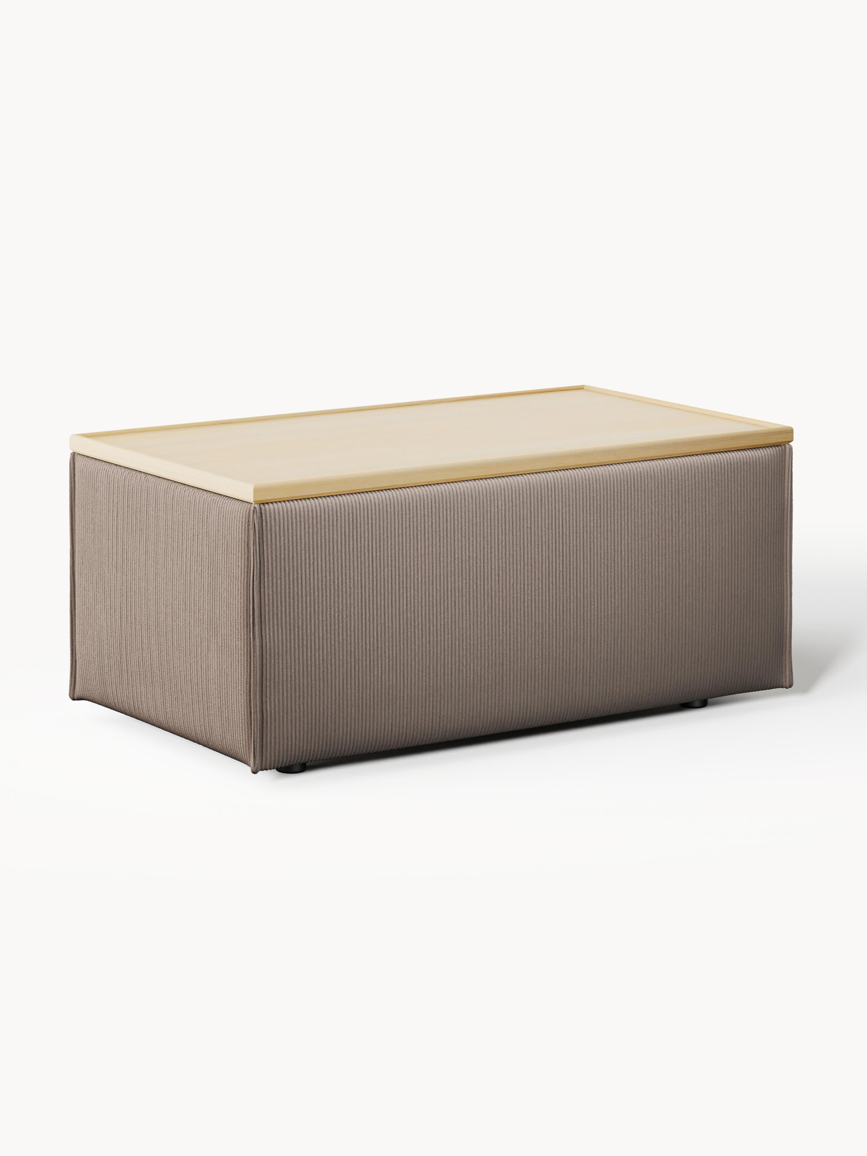 Gallery image 1 - Corduroy Ottoman Lennon with Storage