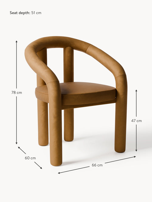 Calan Velvet Arm Chair