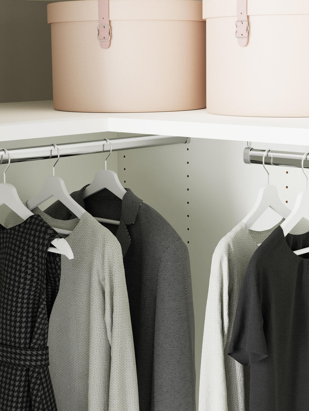 Charlotte Modular Corner Wardrobe, 165 cm Wide, in various sizes