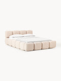 Gallery image 1 - Upholstered Bouclé Bed Tayla with Storage Space