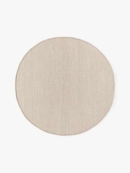 Gallery image 1 - Round Hand-Woven Wool Rug Amaro