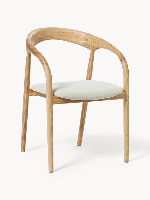 Gallery image 1 - Ash Wood Dining Chair Camille with Seat Cushion