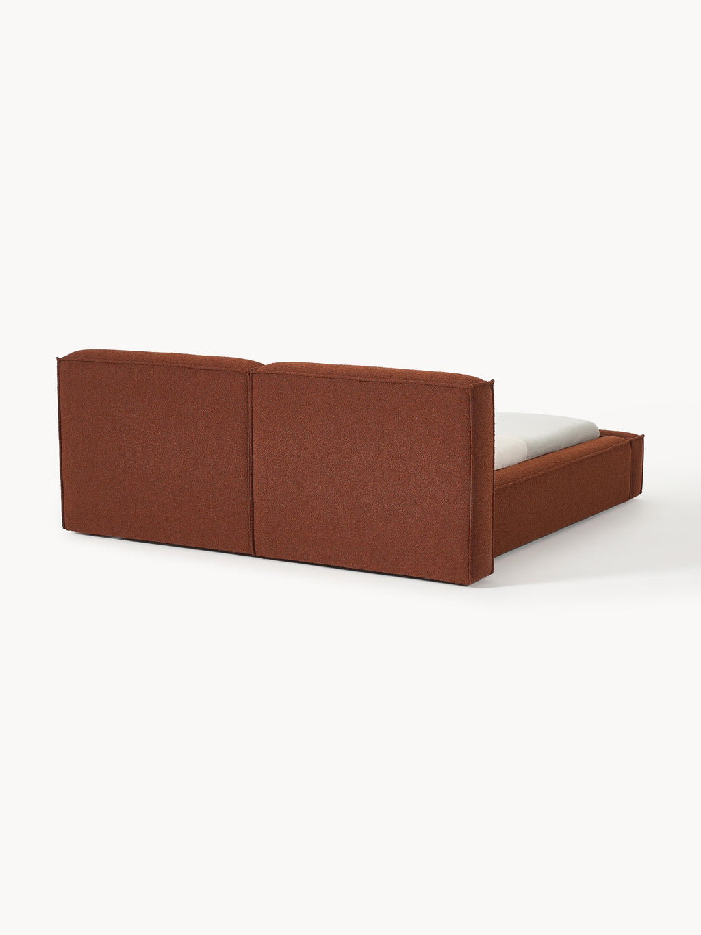 Lennon Upholstered Bouclé Bed with Storage Space