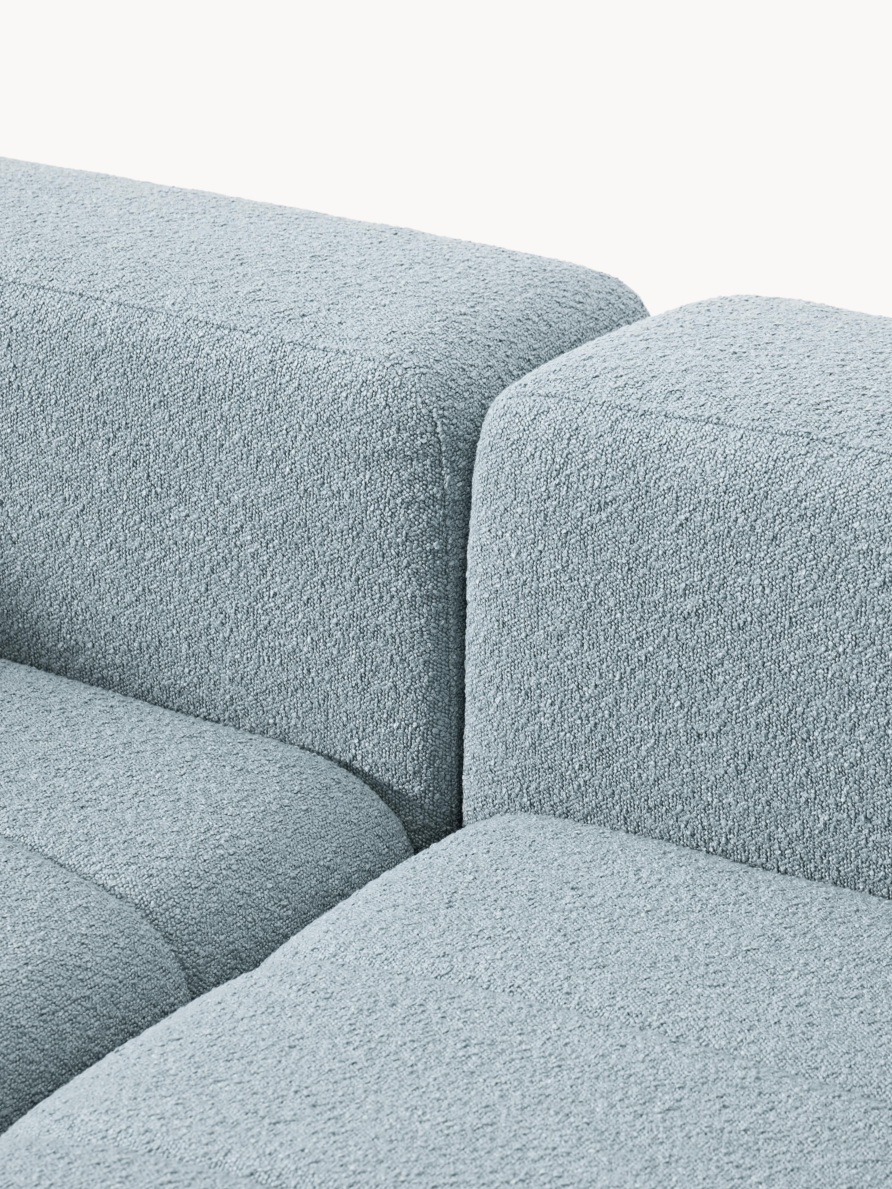Lena Bouclé Modular Sofa (2-seater) with Ottoman (left/right)