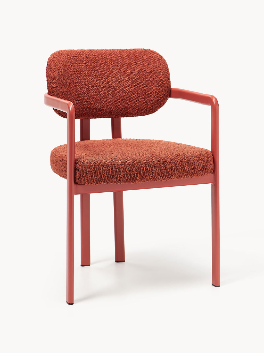 Adrien Upholstered Bouclé Dining Chair with Armrests
