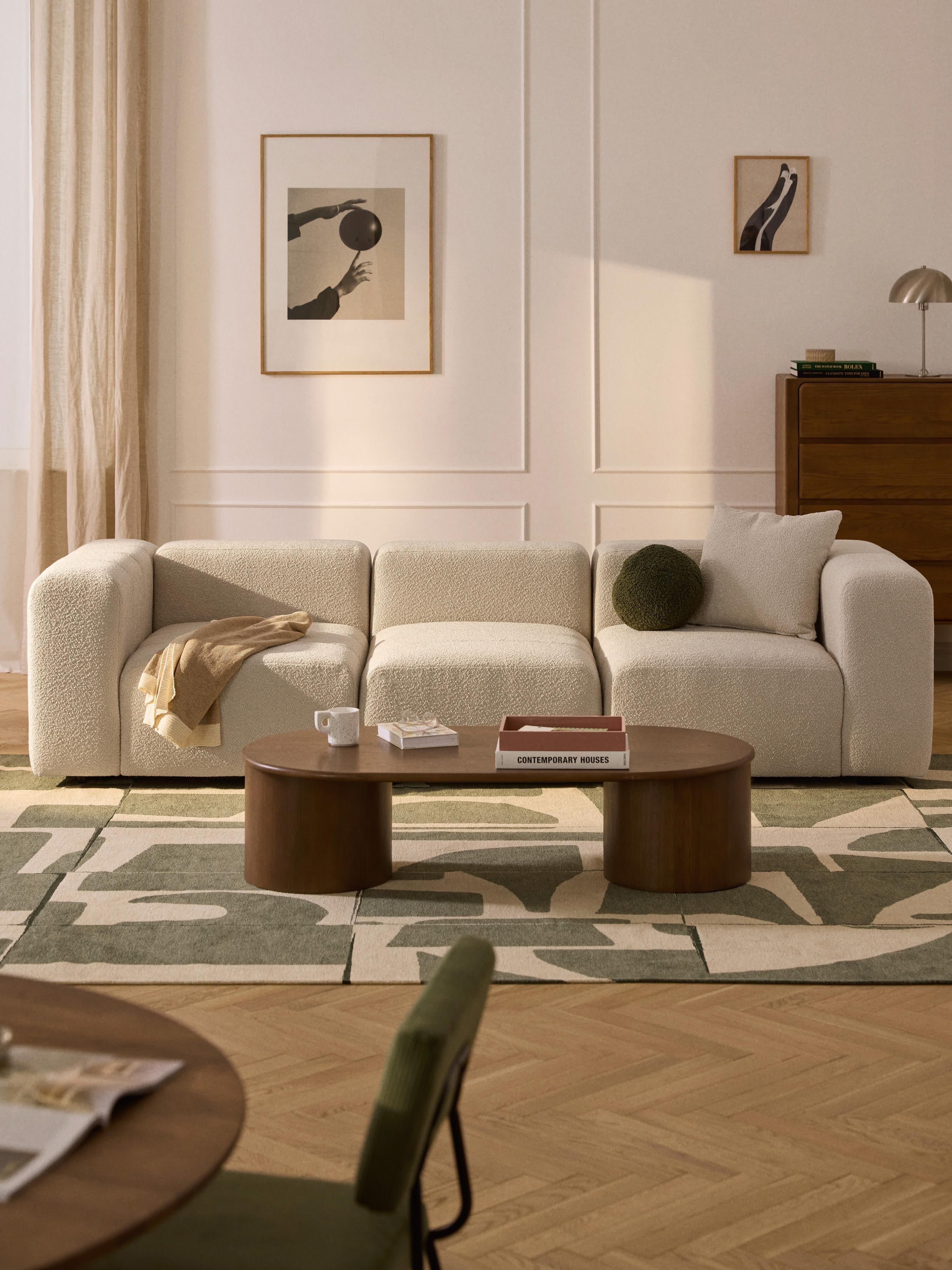Lena Bouclé Modular Sofa (4-seater)
