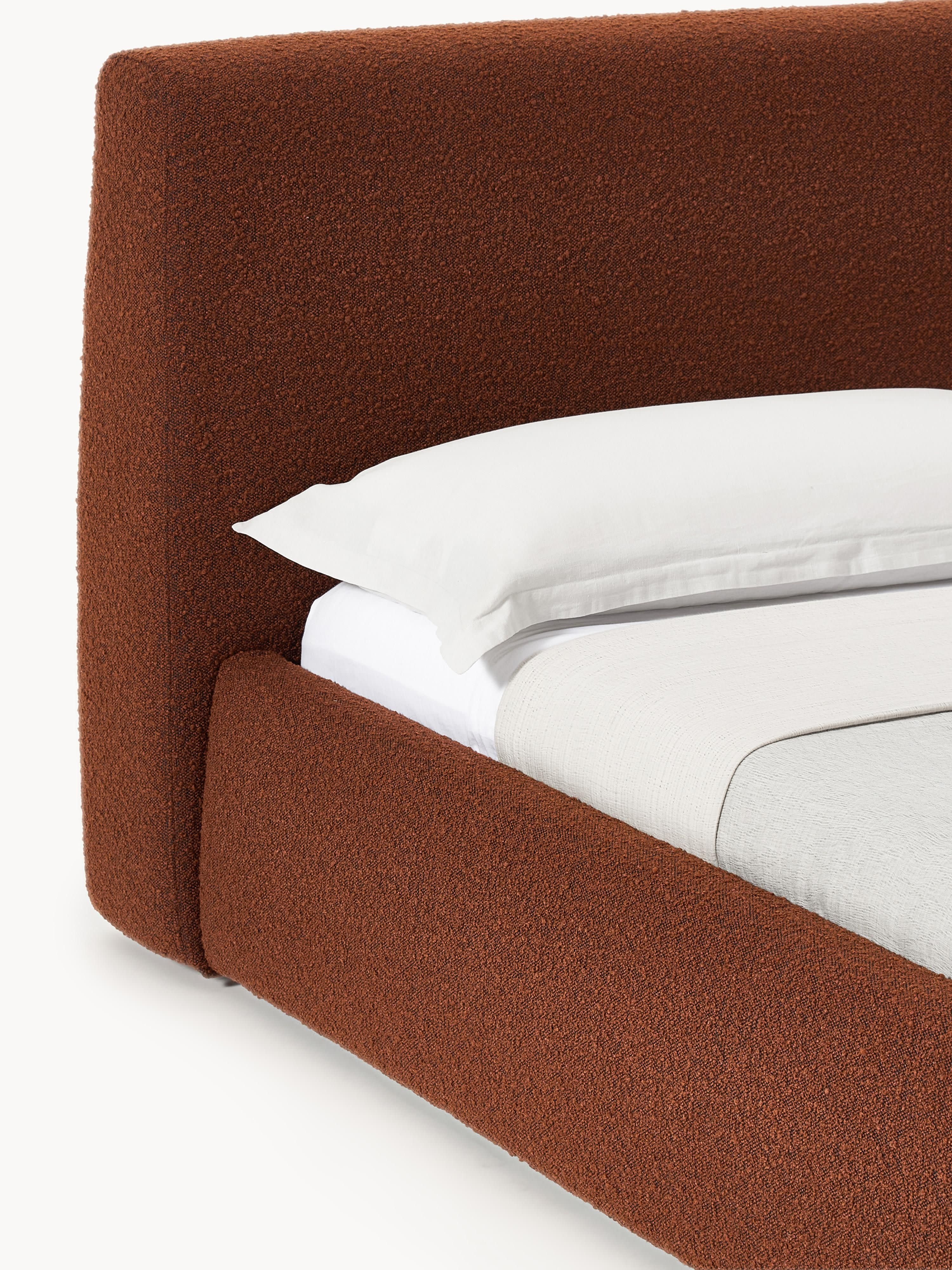 Cloud Upholstered Bouclé Bed