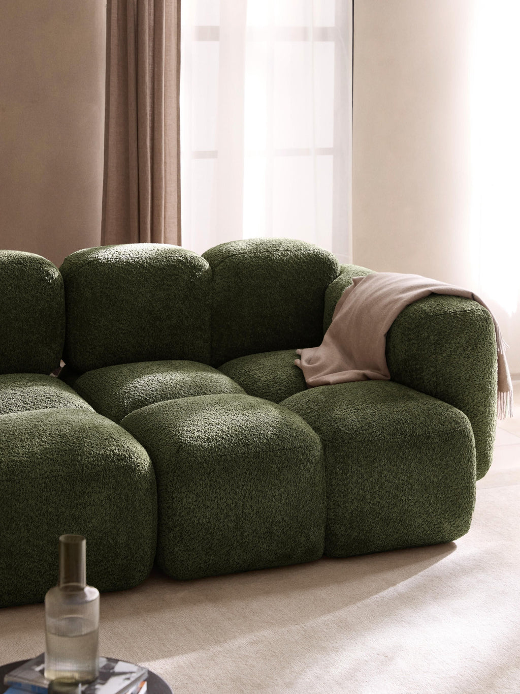 Tayla Modular Teddy-Bouclé Sofa (4-seater)
