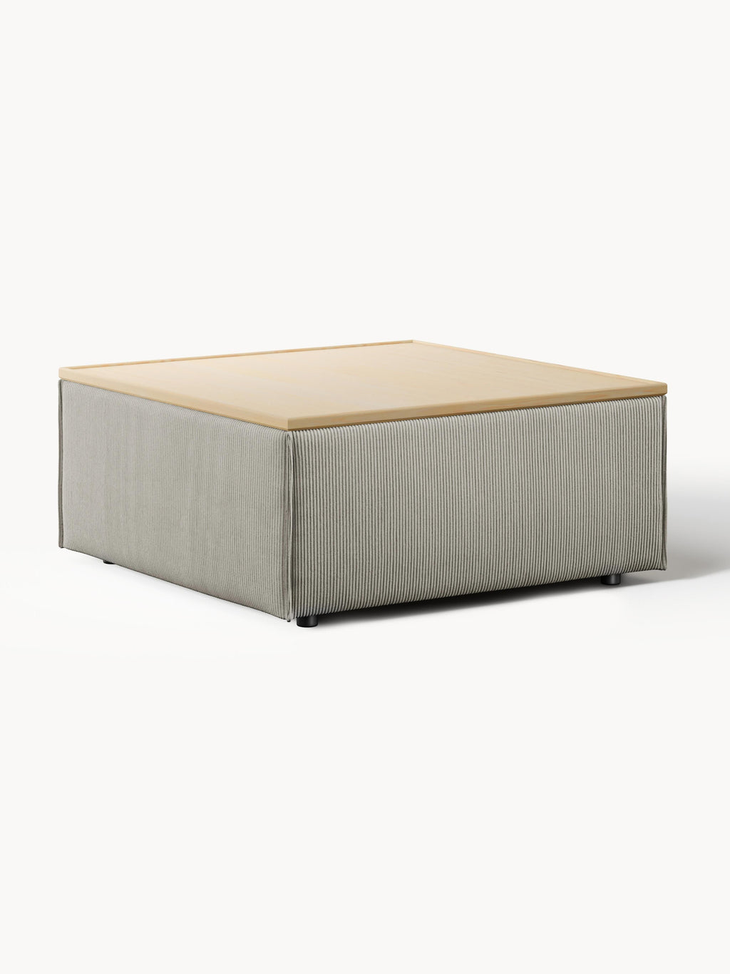 Gallery image 1 - Corduroy Ottoman Lennon with Storage
