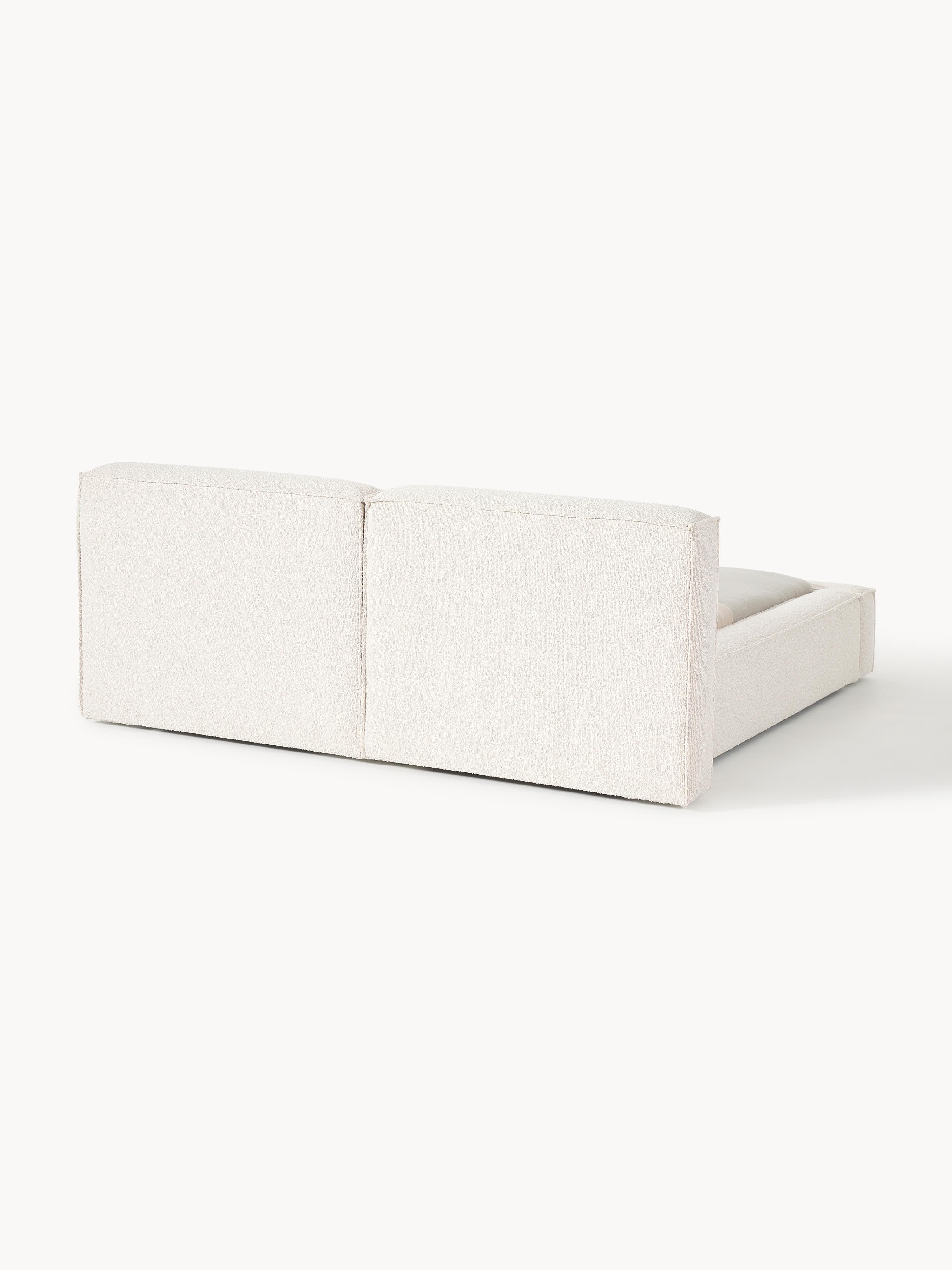 Lennon Upholstered Bouclé Bed with Storage Space