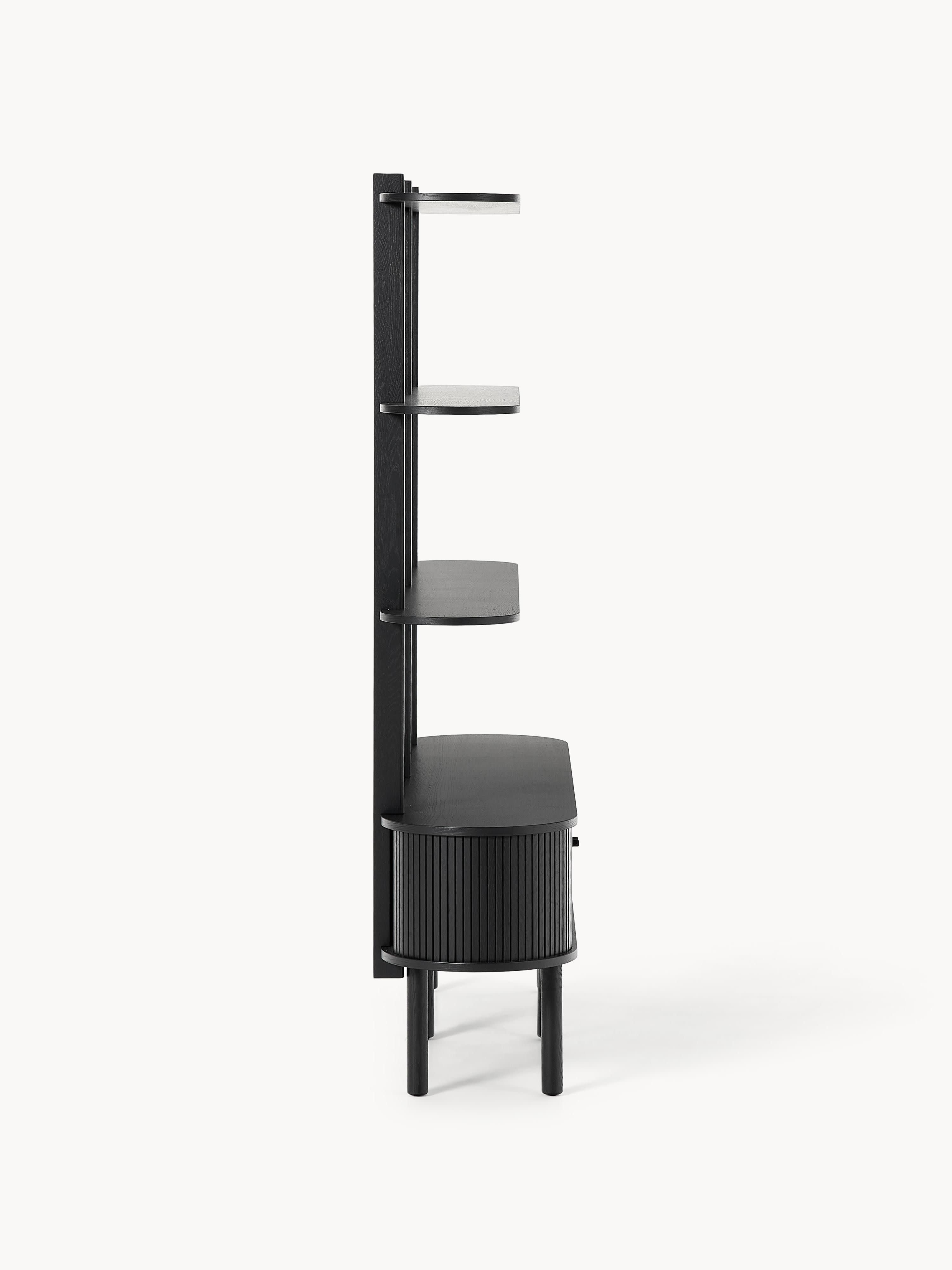 Calary Shelving Unit with Fluted Front