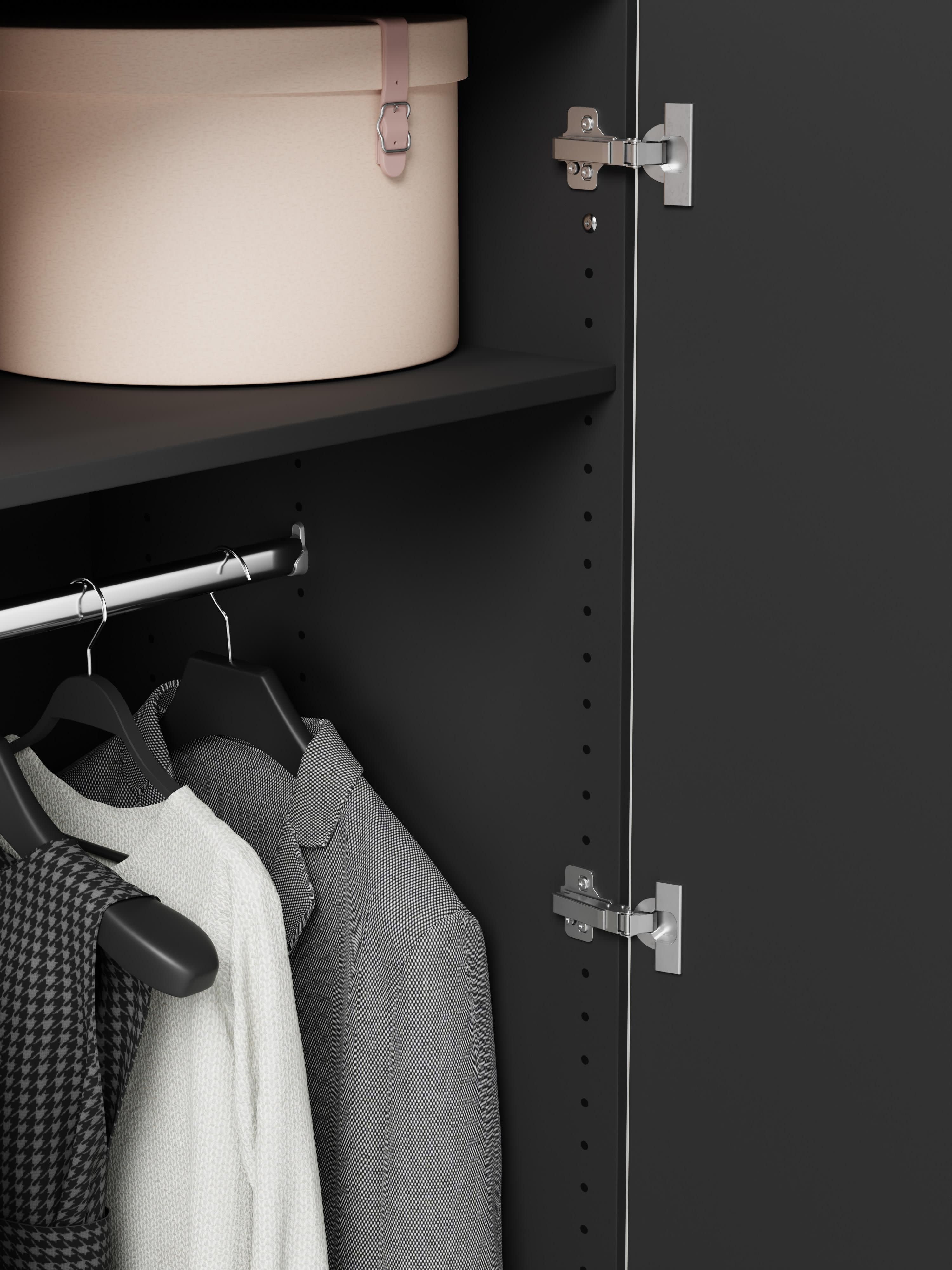Simone Modular Revolving Door Wardrobe, 50 cm Wide, in various sizes