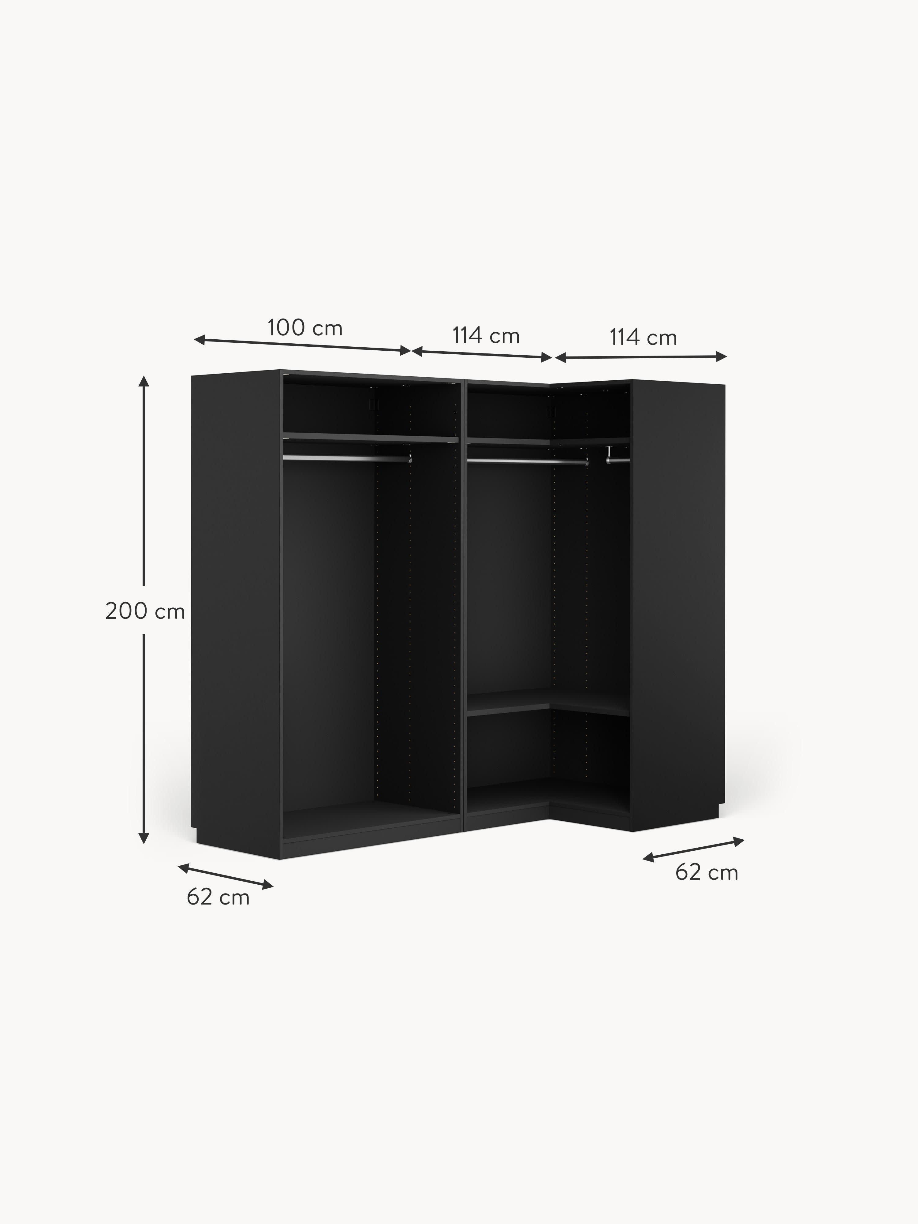 Simone Modular Corner Wardrobe, 215 cm Wide, in various sizes