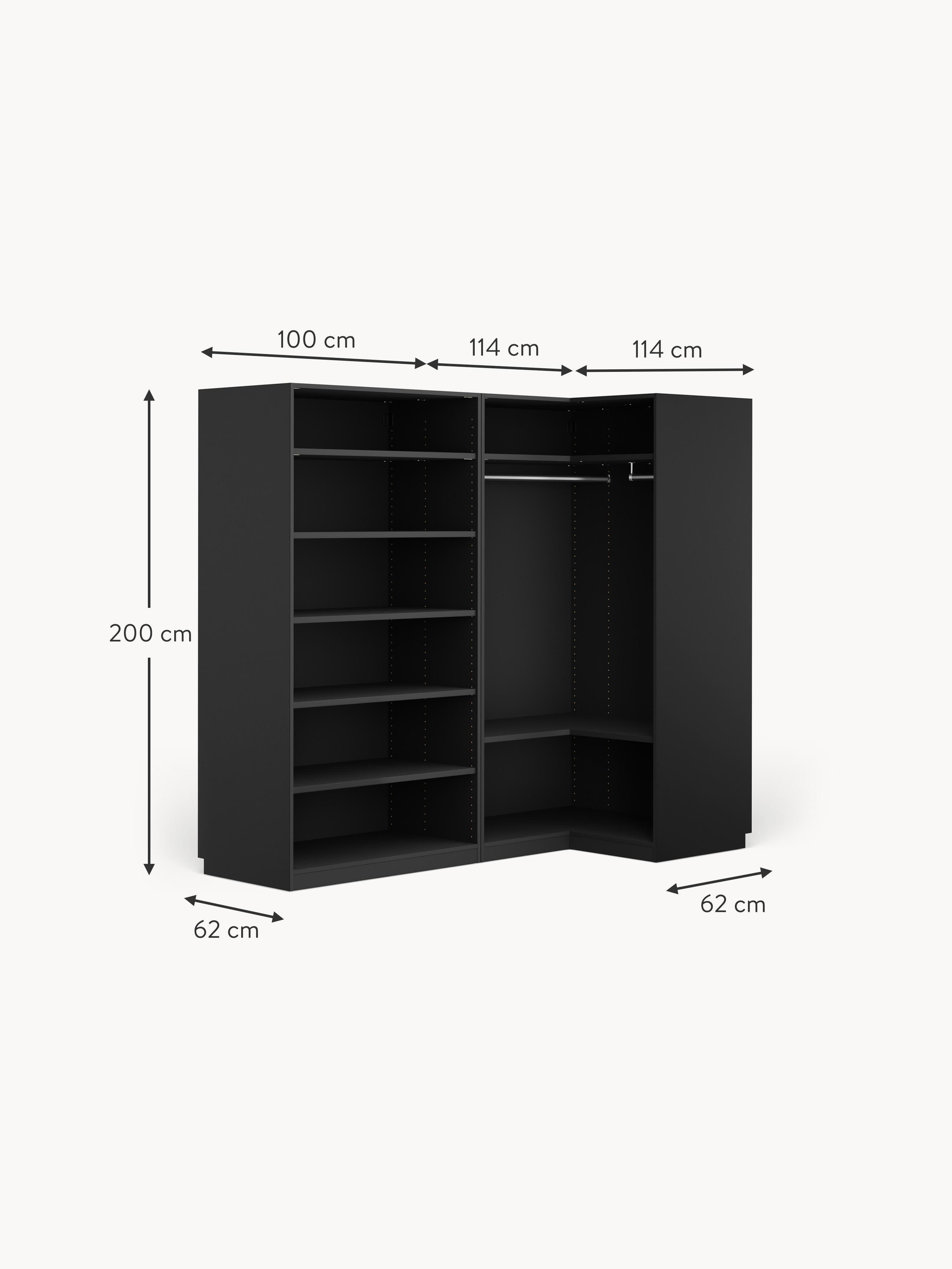 Simone Modular Corner Wardrobe, 215 cm Wide, in various sizes