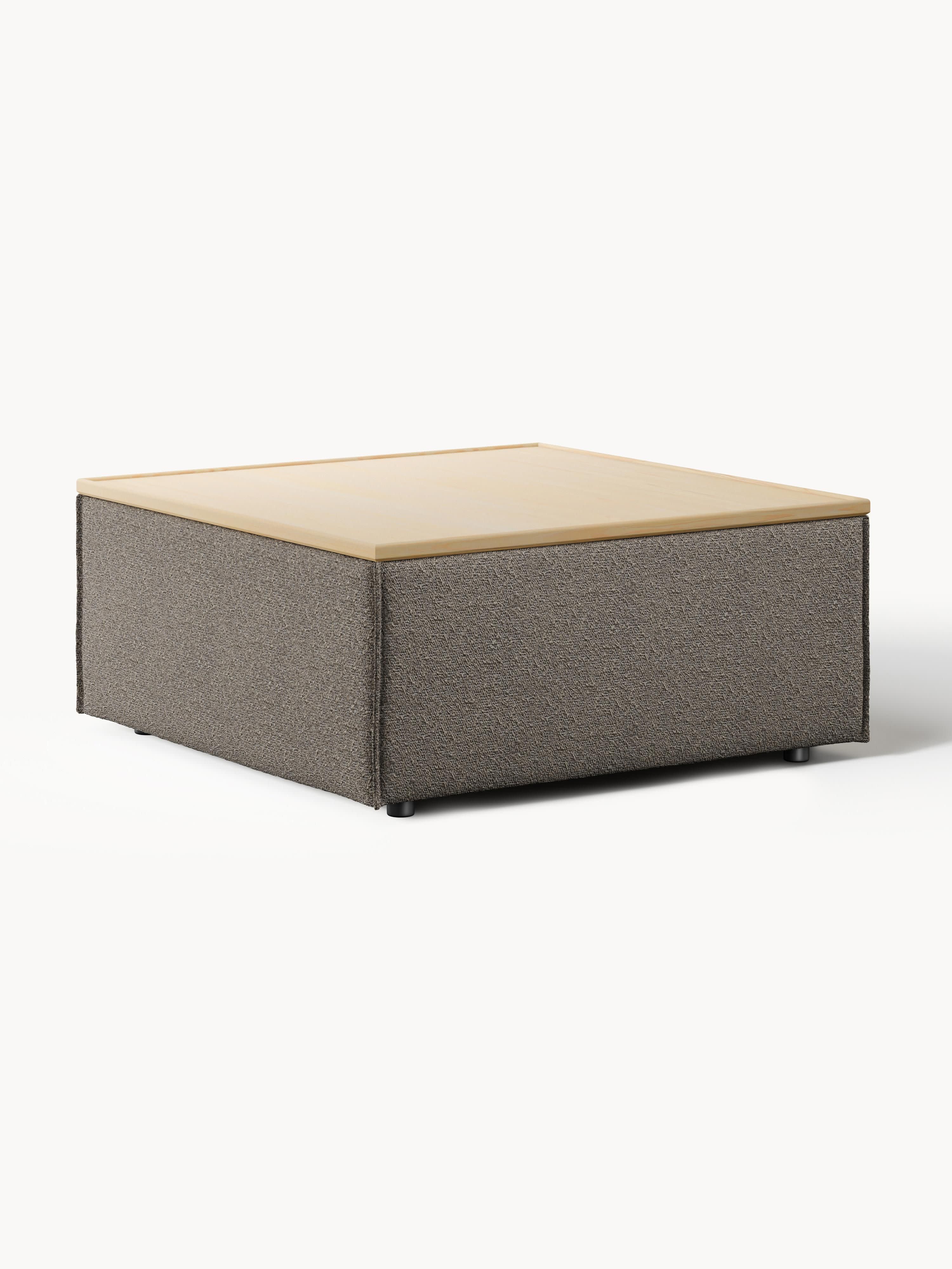 Lennon Bouclé Ottoman with Storage