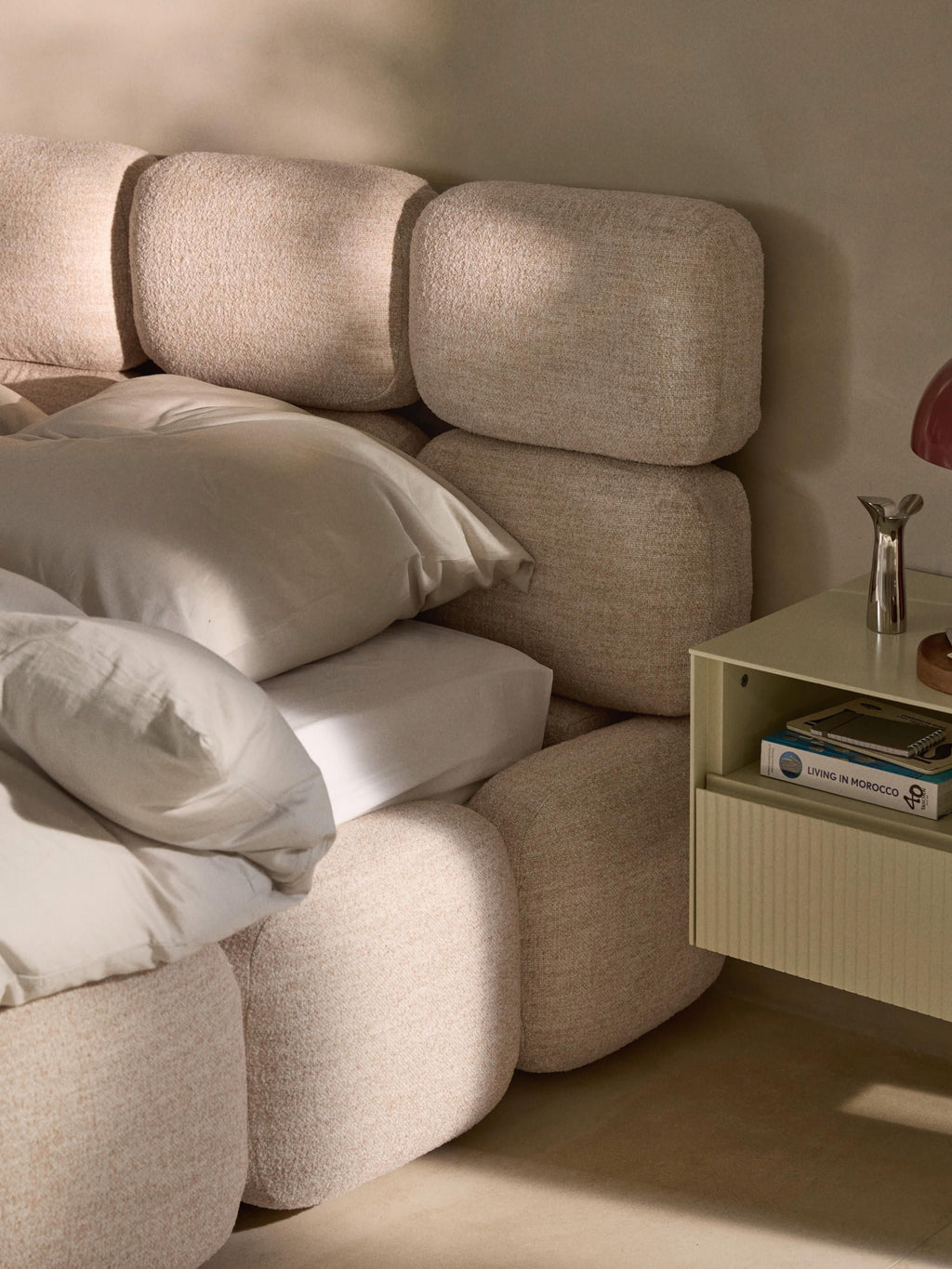 Tayla Upholstered Bouclé Bed