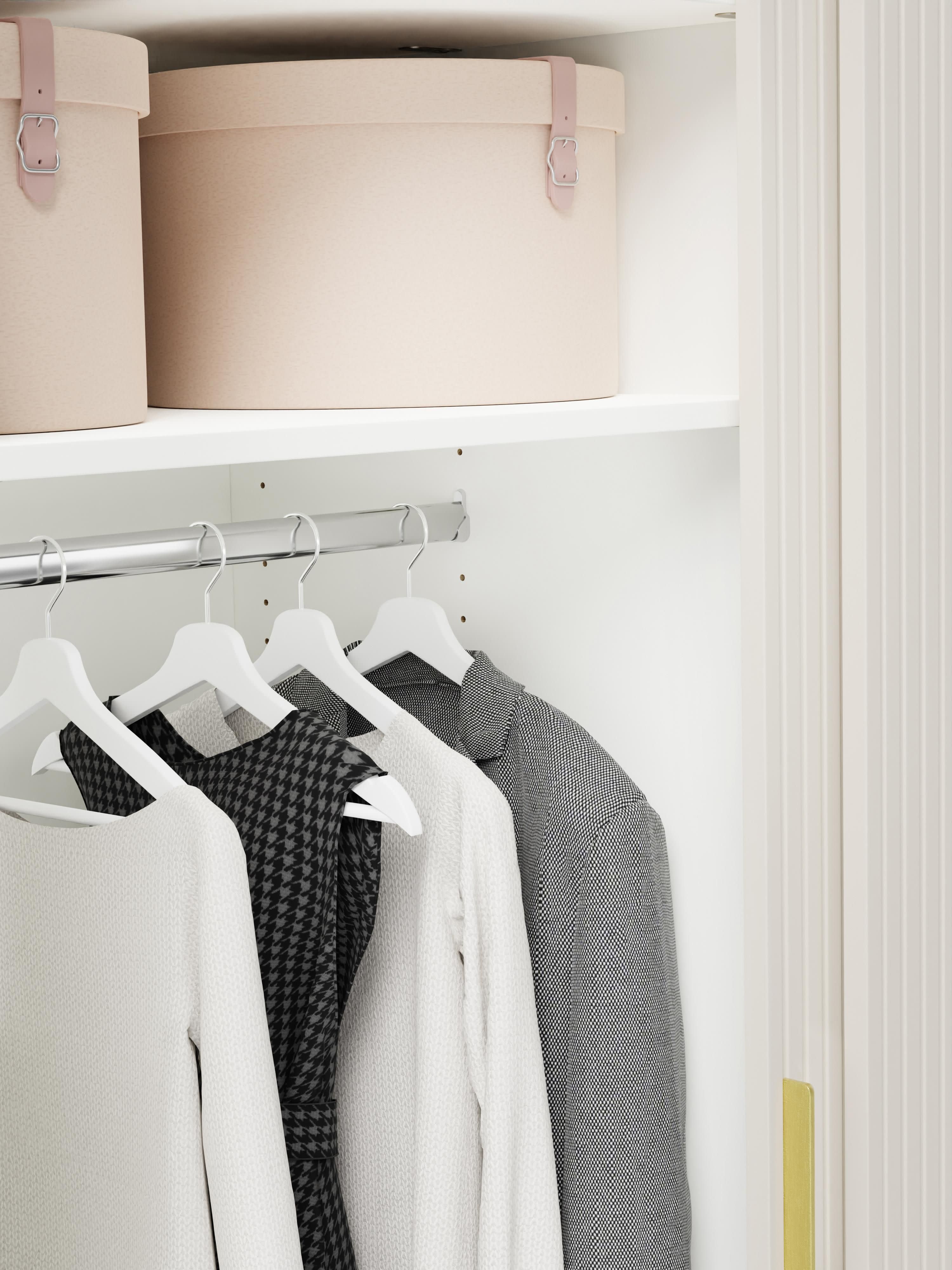 Simone Modular Sliding Door Wardrobe, 150 cm Wide, in various sizes