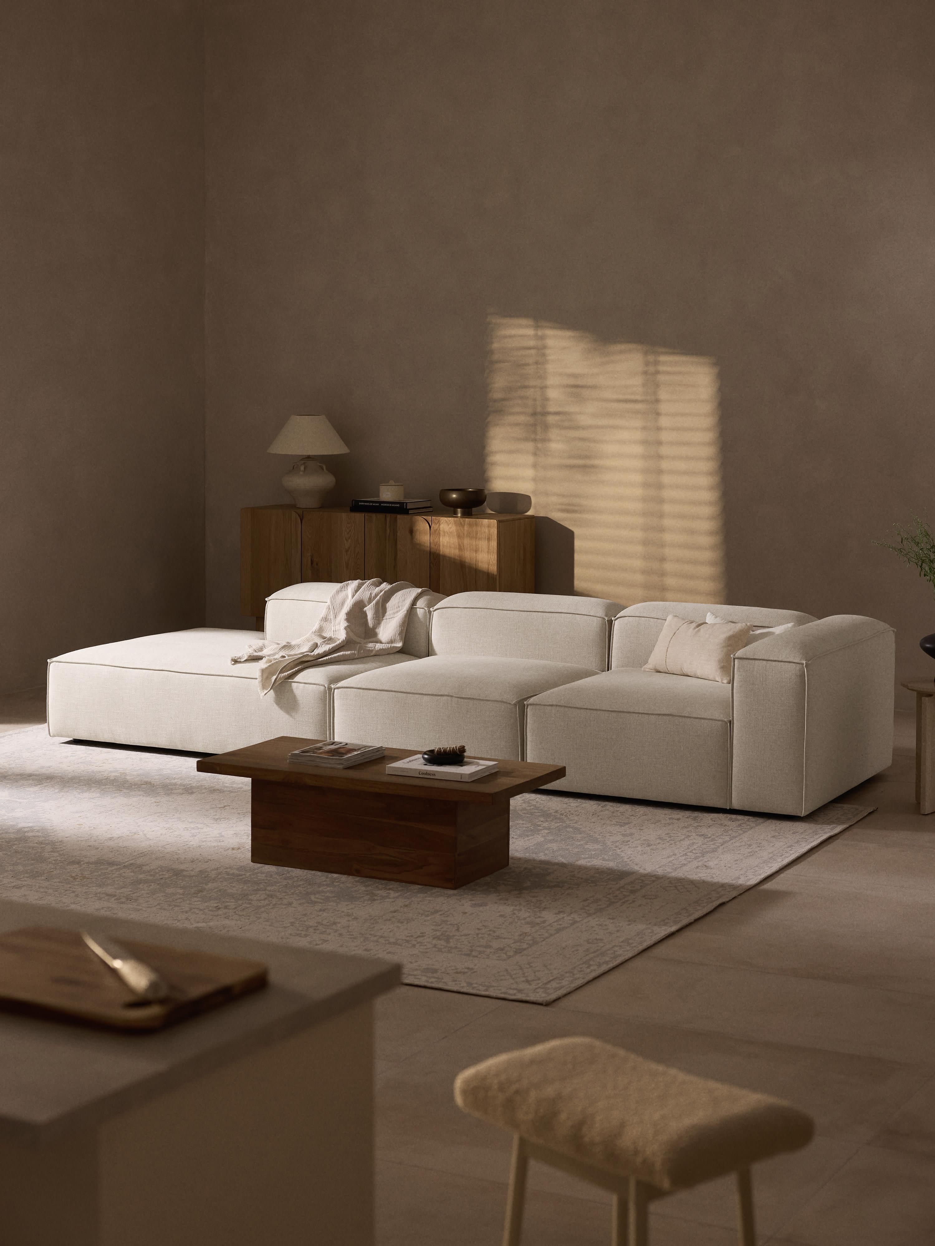 Lennon Linen Blend Chaise Module