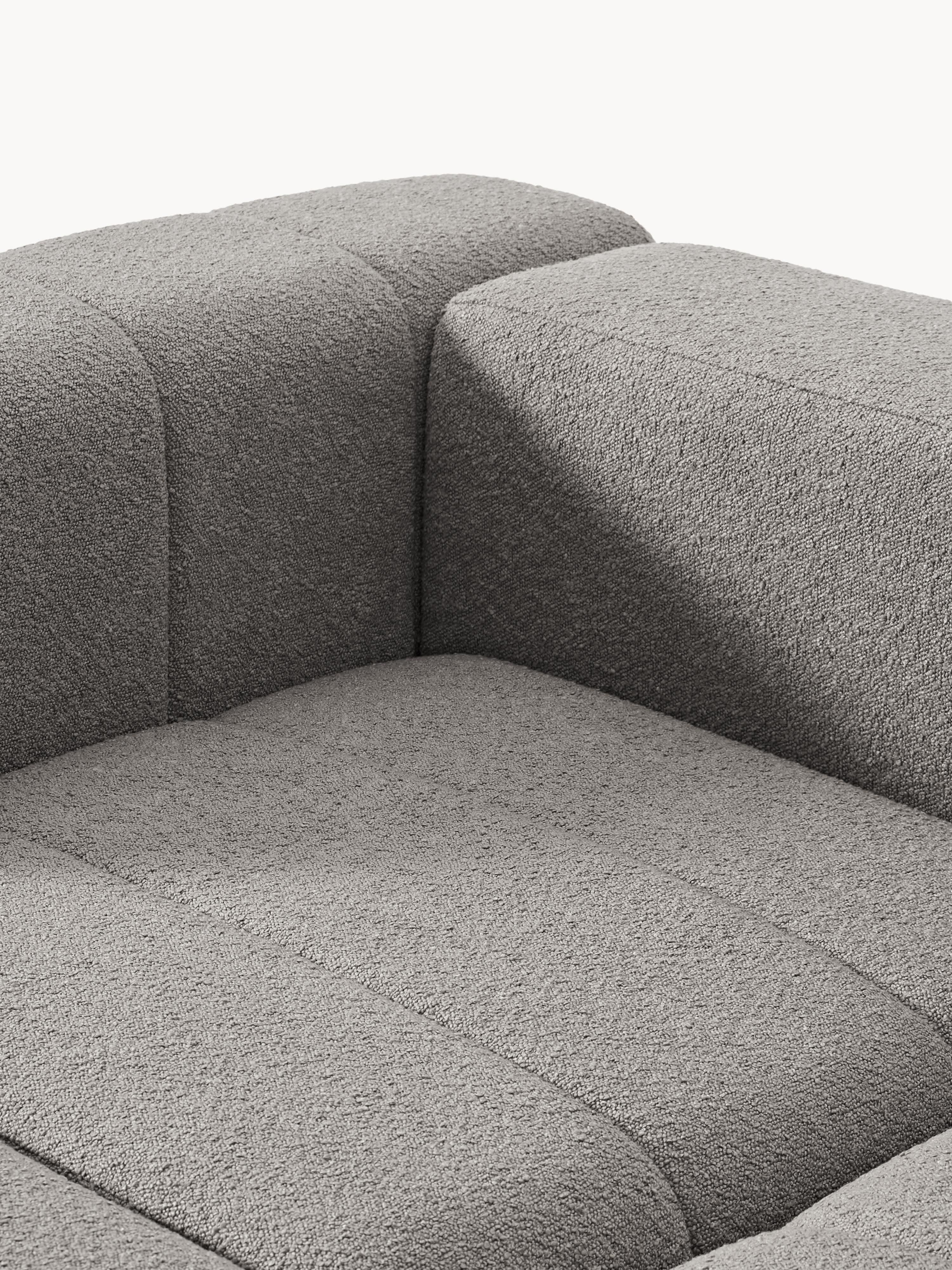 Lena Bouclé Modular Sofa (2-seater) with Ottoman (left/right)