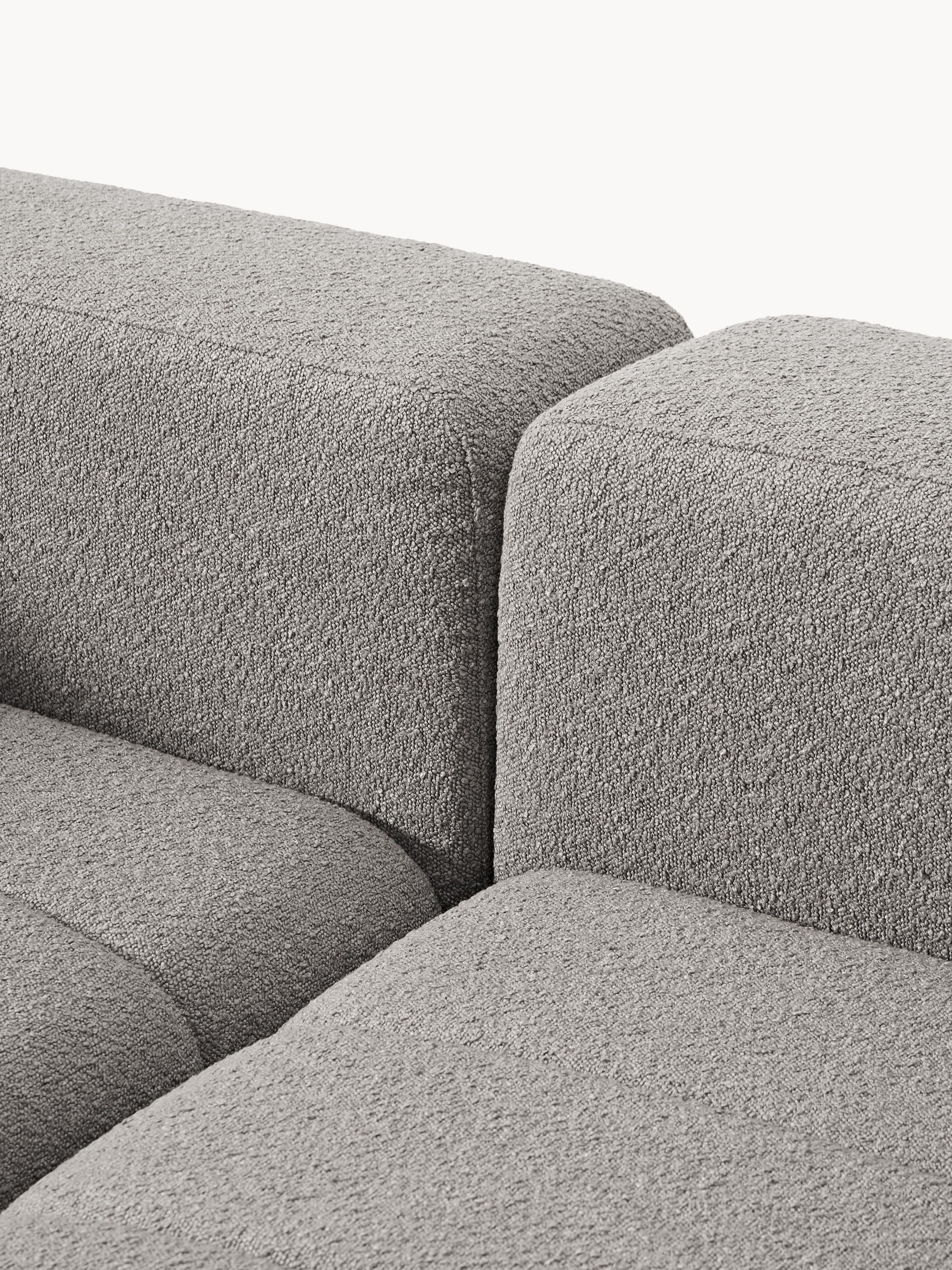 Lena Bouclé Modular Sofa (2-seater) with Ottoman (left/right)