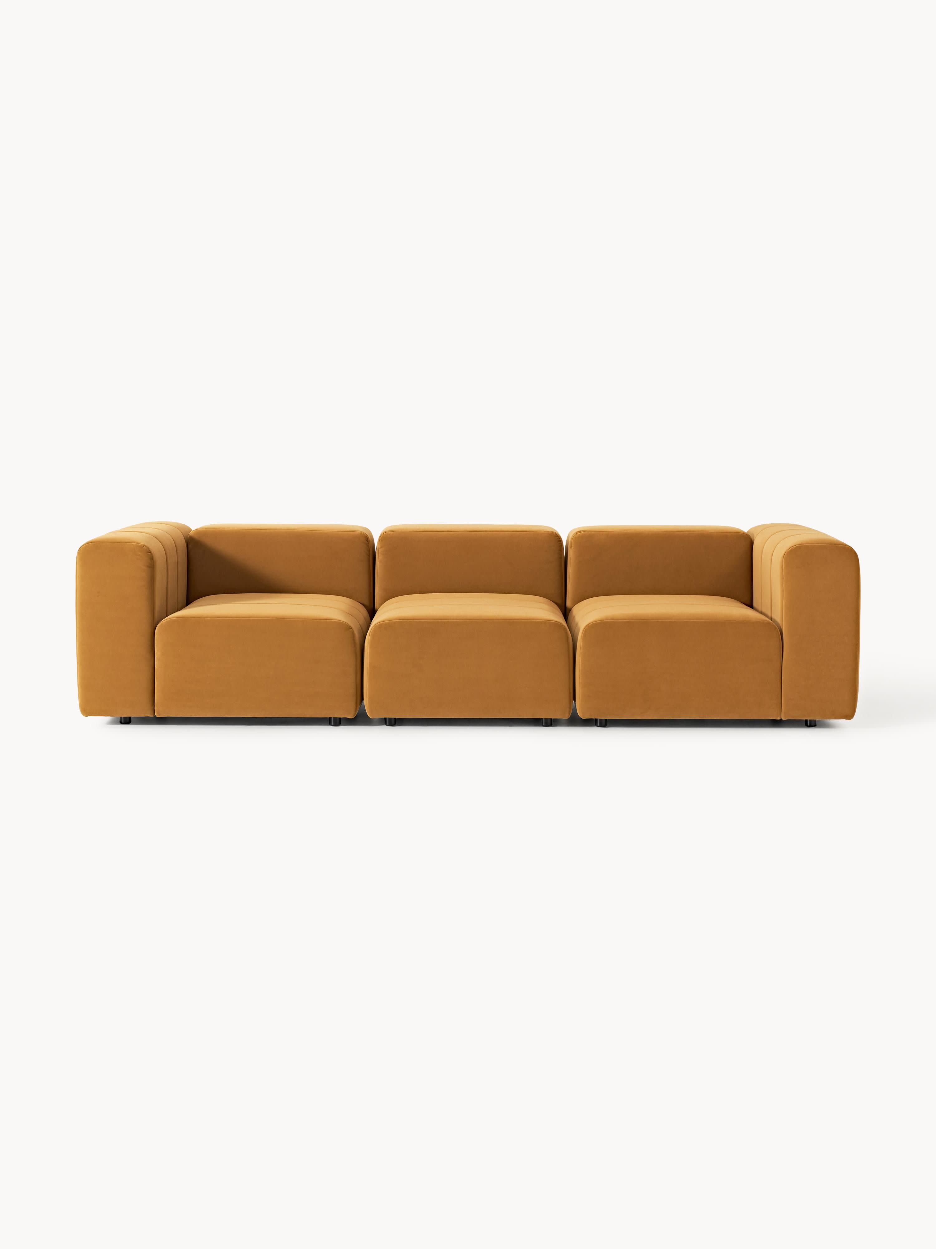 Lena Modular Velvet Sofa (4-seater)