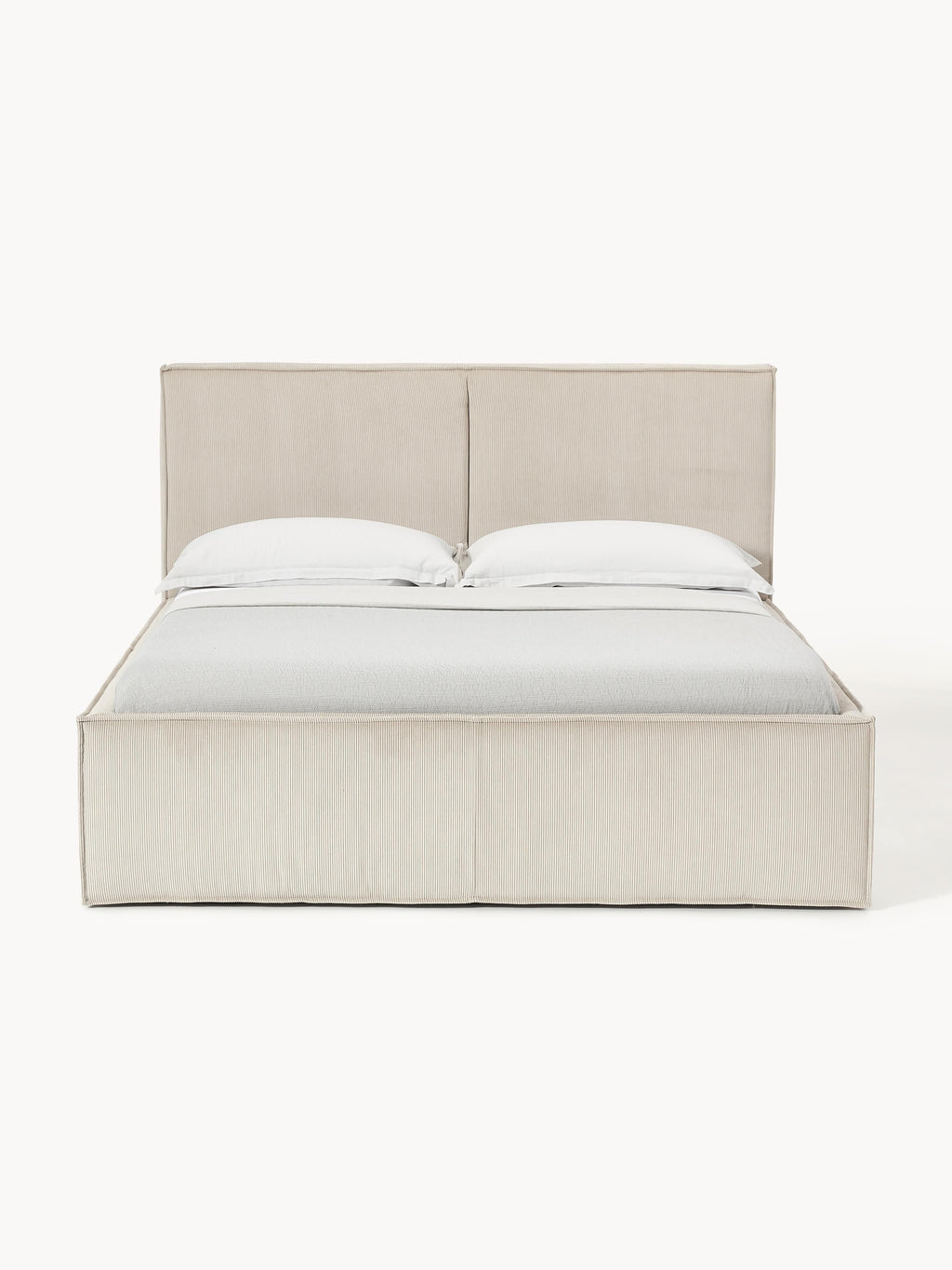 Dream Upholstered Corduroy Bed with Storage Space