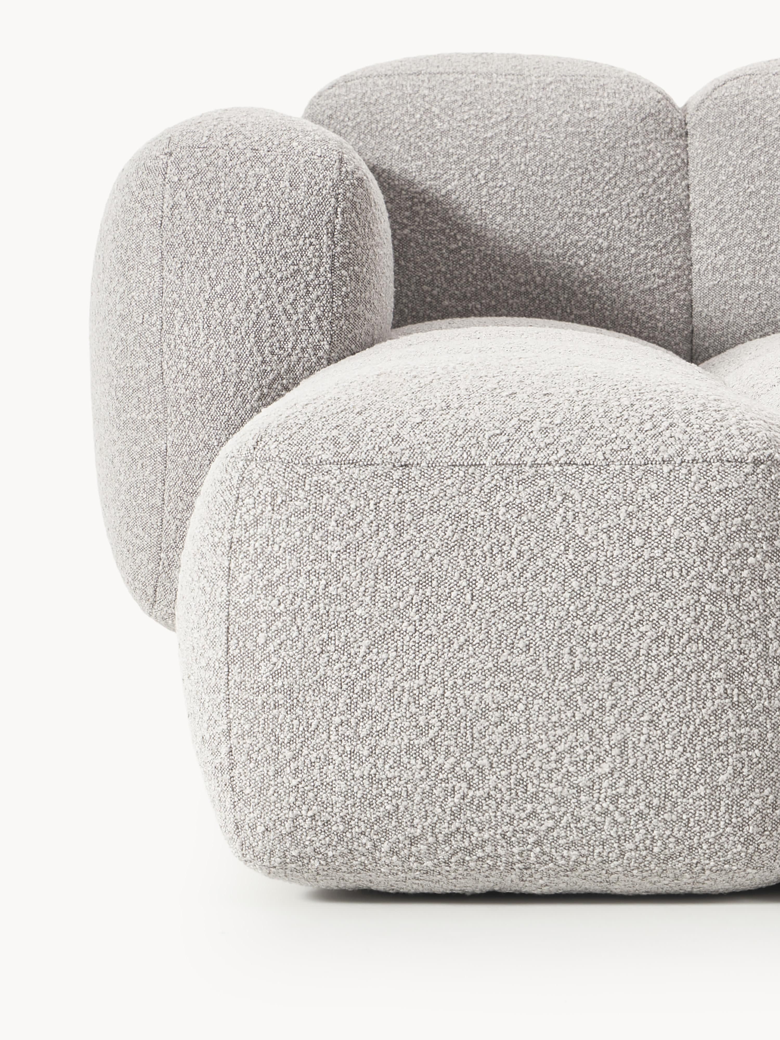 Tayla Bouclé Modular Sofa (4-seater) with Ottoman (left/right)