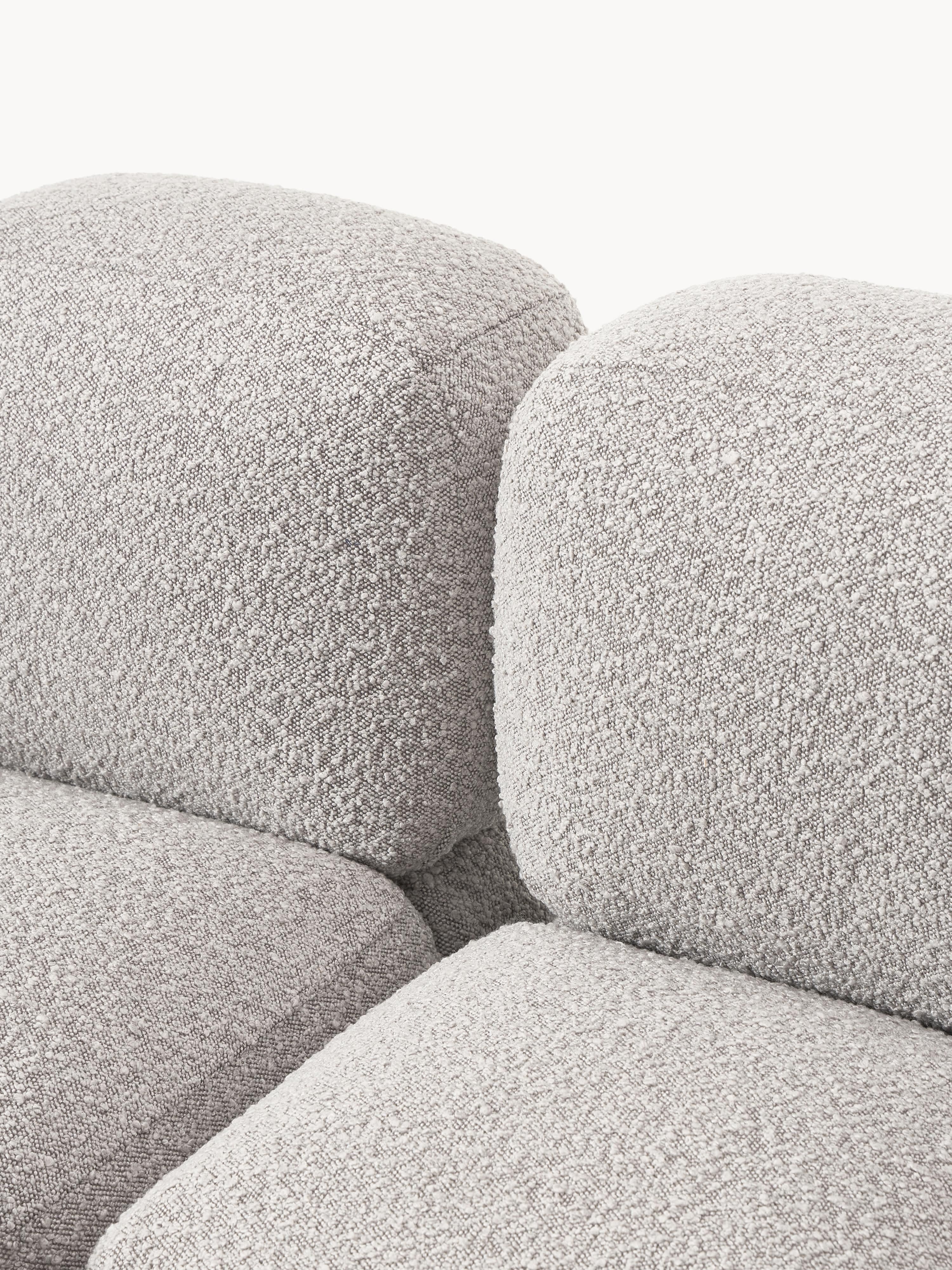 Tayla Bouclé Modular Sofa (2-seater) with Ottoman (left/right)