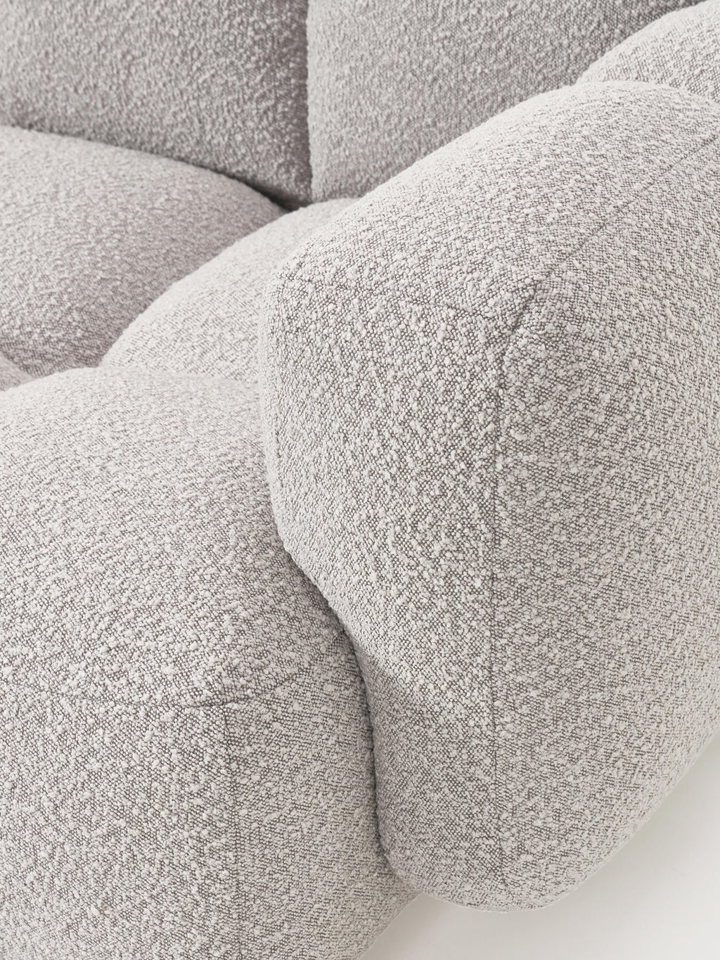 Tayla Bouclé Modular Sofa (2-seater) with Ottoman (left/right)