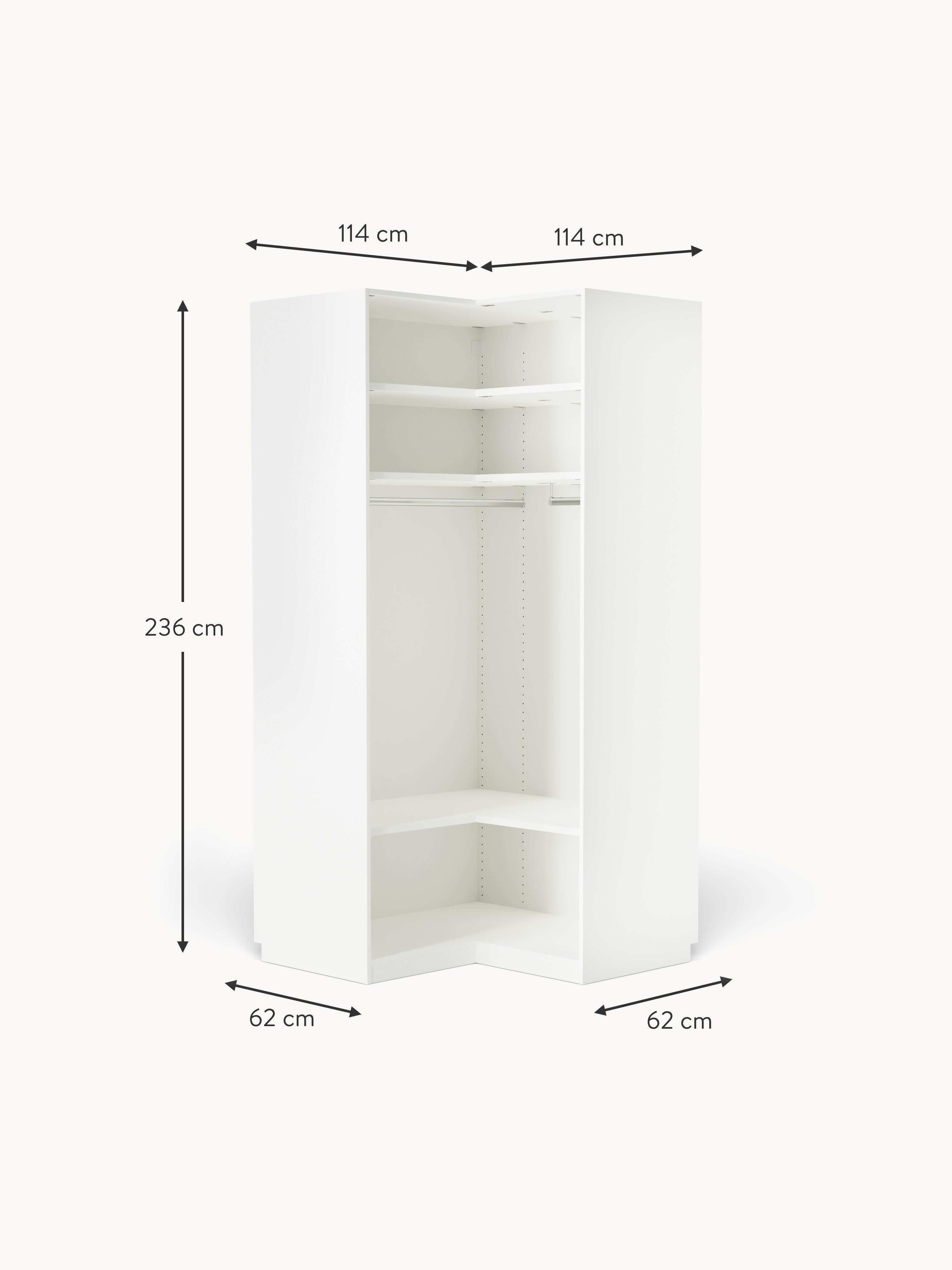 Simone Modular Corner Wardrobe, 115 cm Wide
