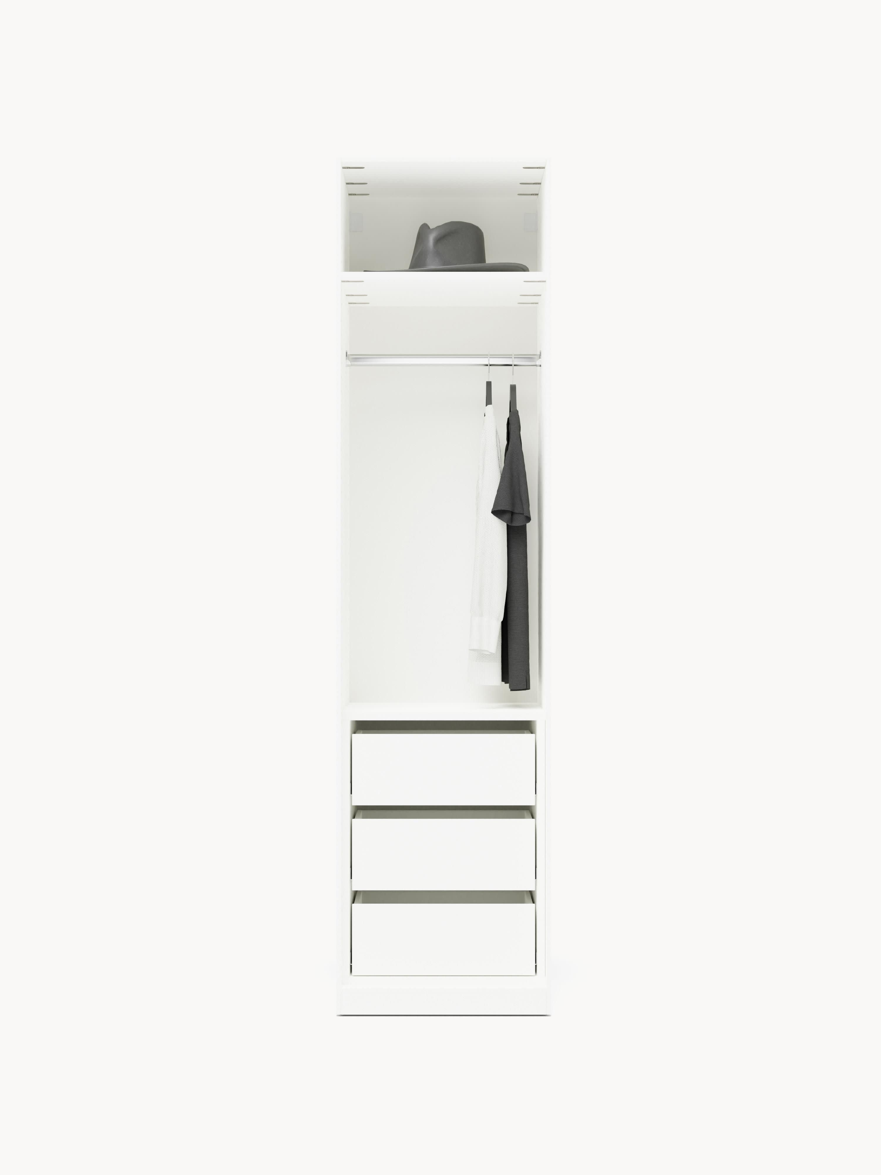 Charlotte Modular Hinged Door Wardrobe, 50 cm Wide, in various sizes