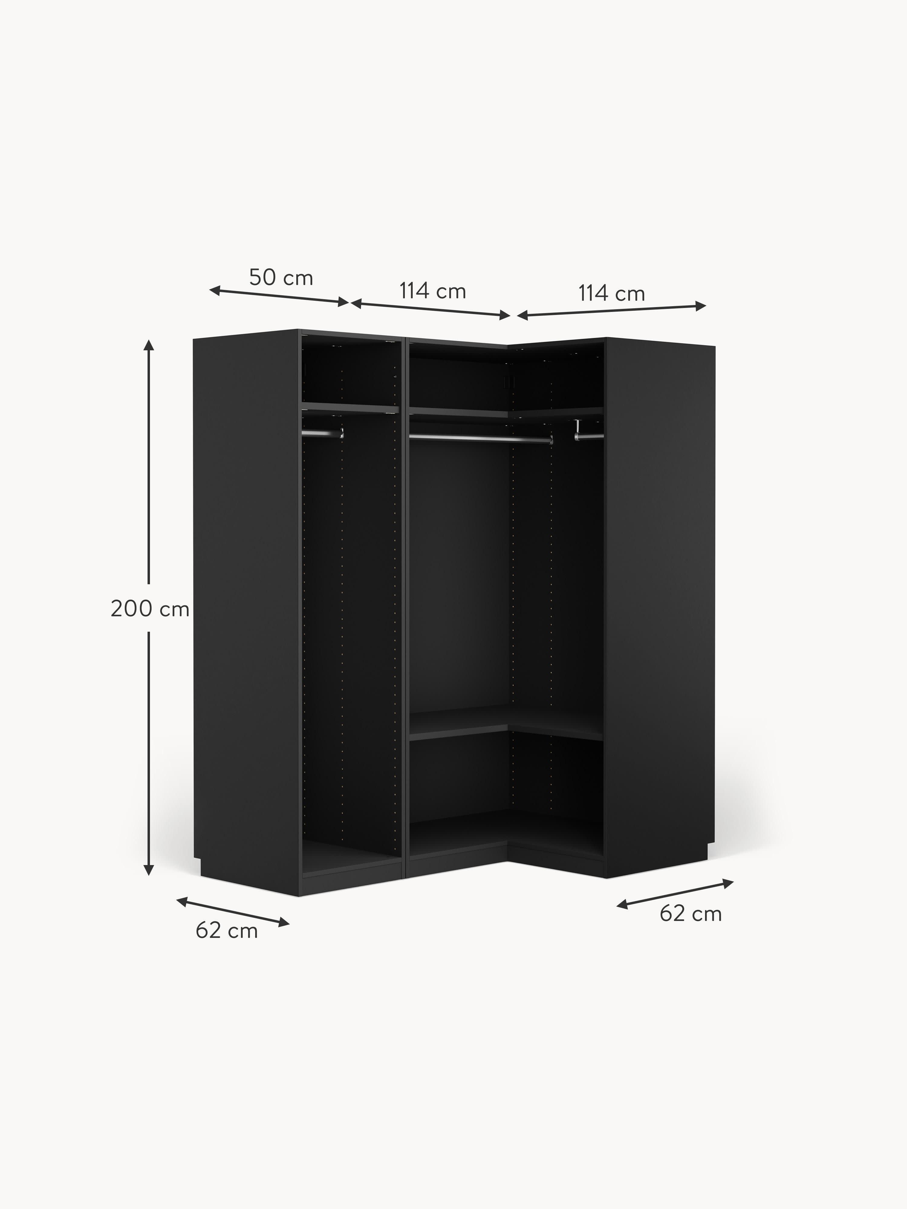 Leon Modular Corner Wardrobe, 165 cm Wide, in various sizes