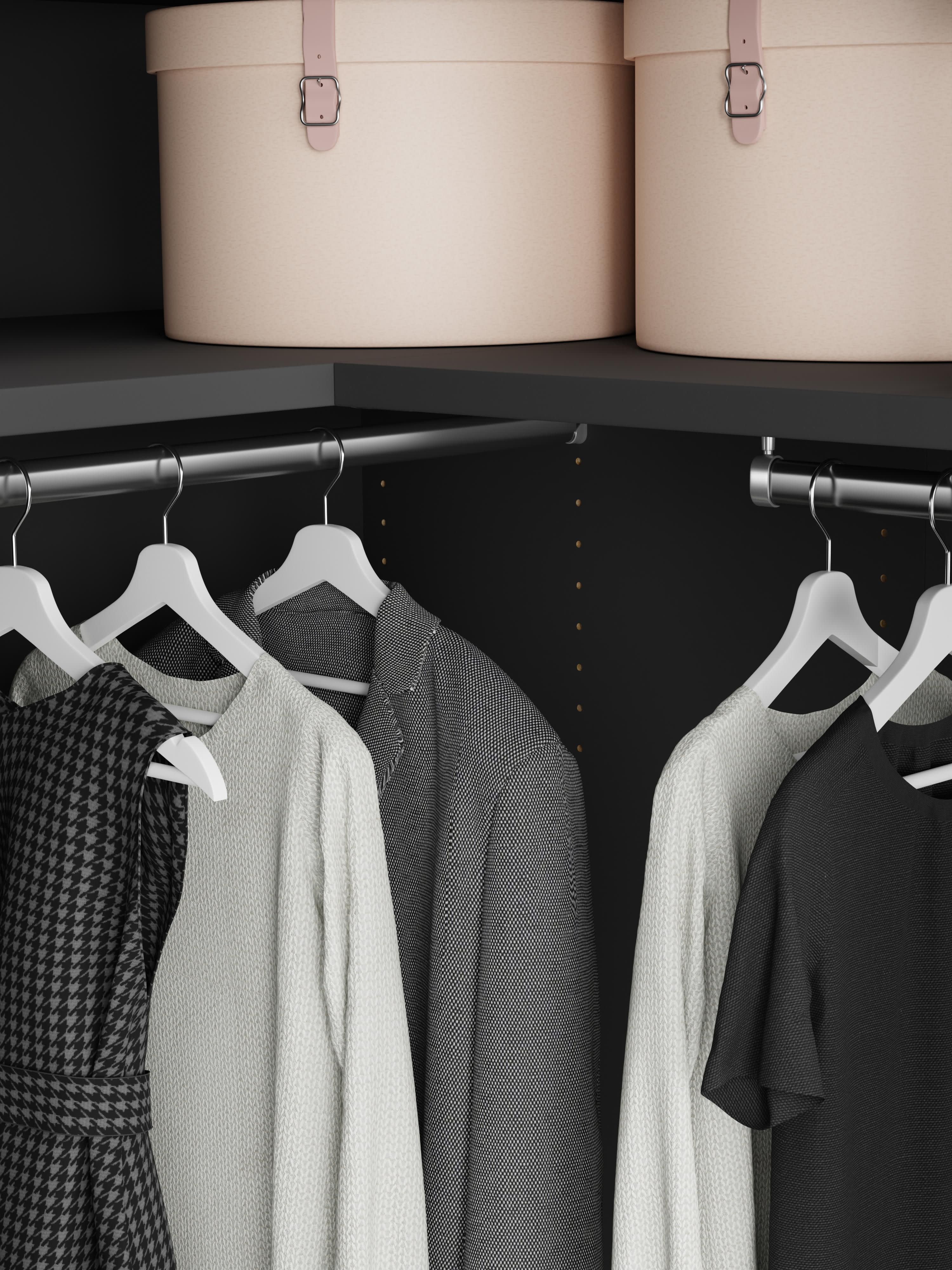 Leon Modular Corner Wardrobe, 165 cm Wide, in various sizes