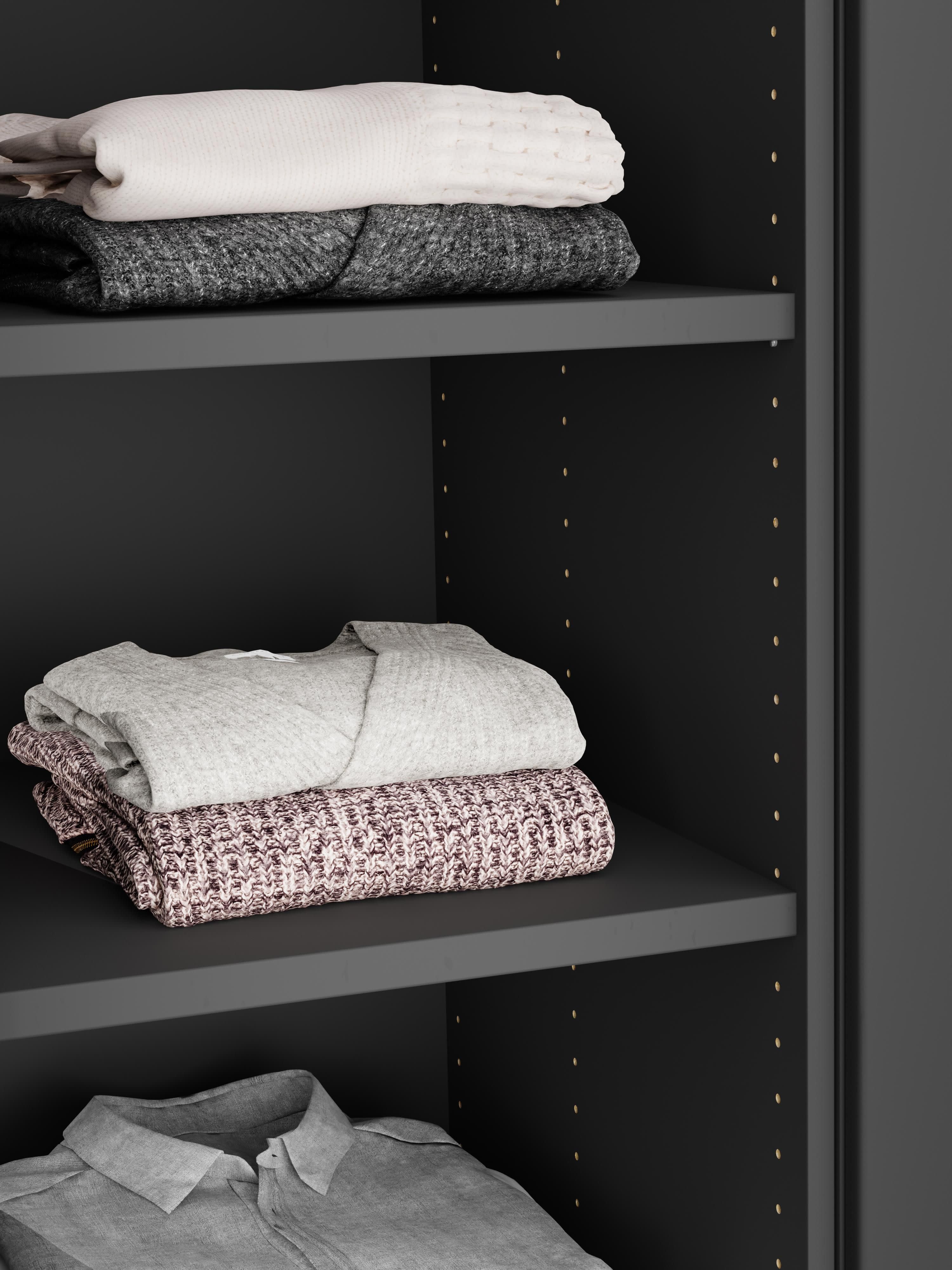 Leon Modular Corner Wardrobe, 165 cm Wide, in various sizes